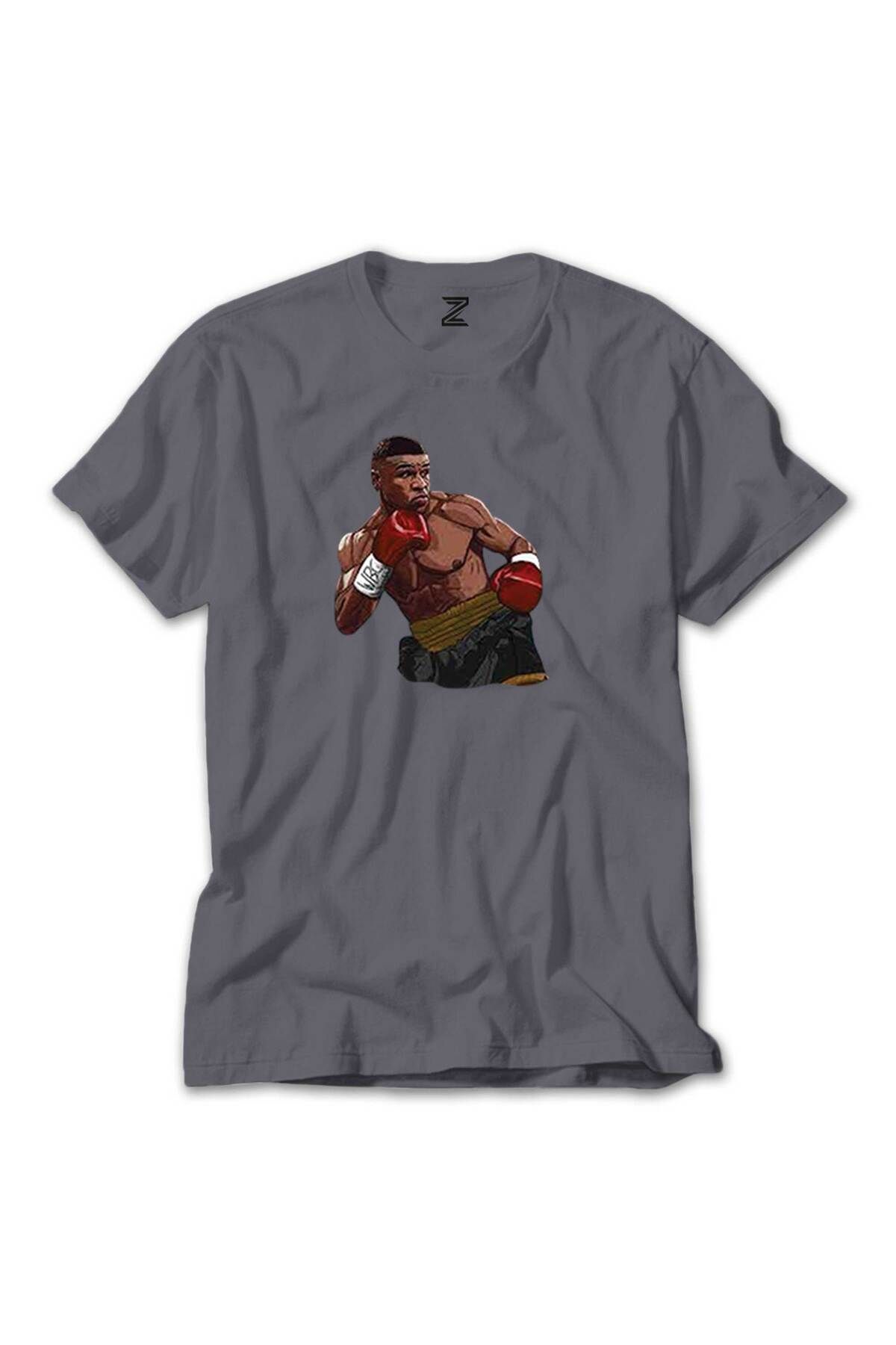WAKHA Mike Tyson WBC Fight Gri Tişört