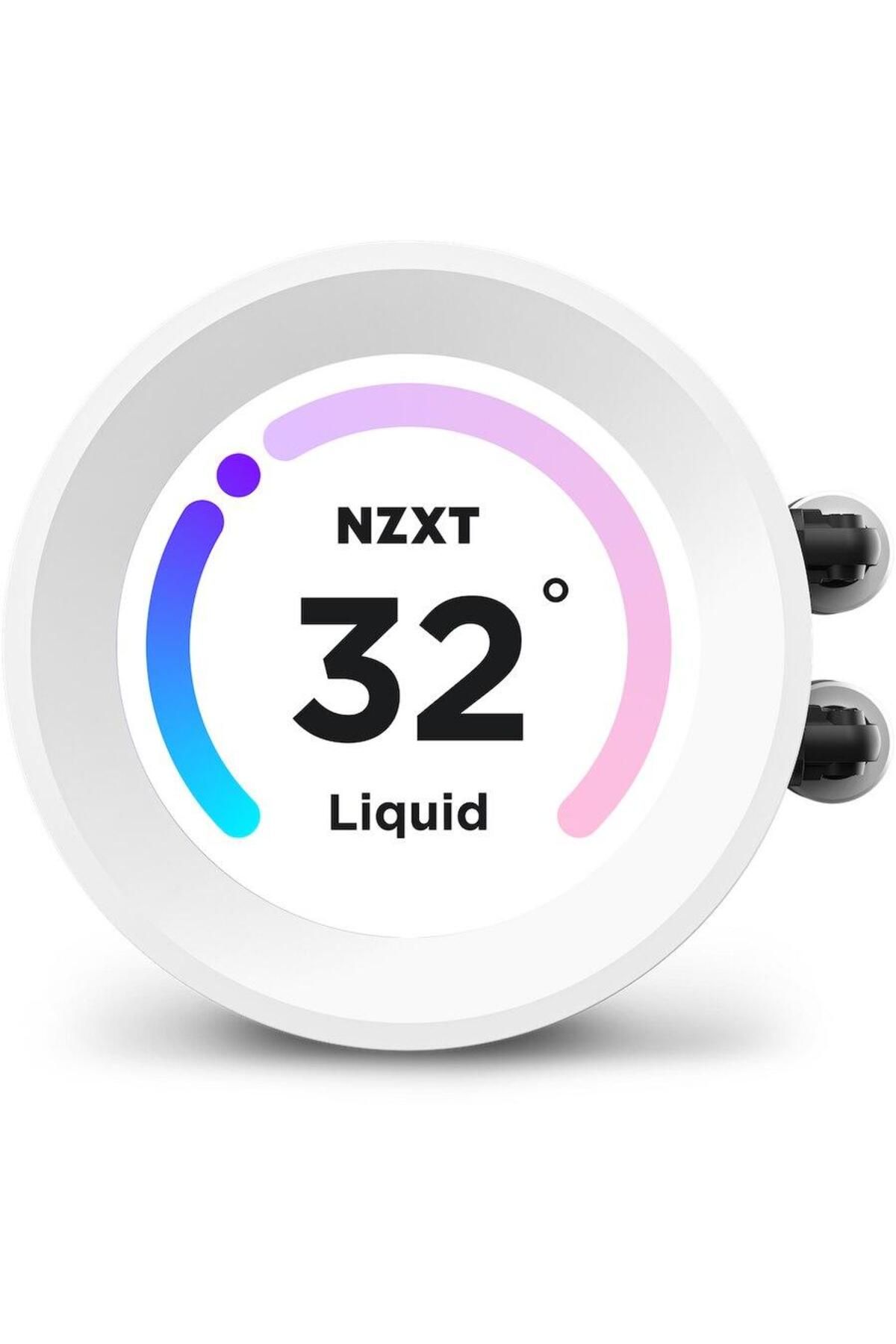 Nzxt-NZXT Kraken Elite 240 RGB CPU Cooler, pump with LCD screen, ARGB controller, white 3