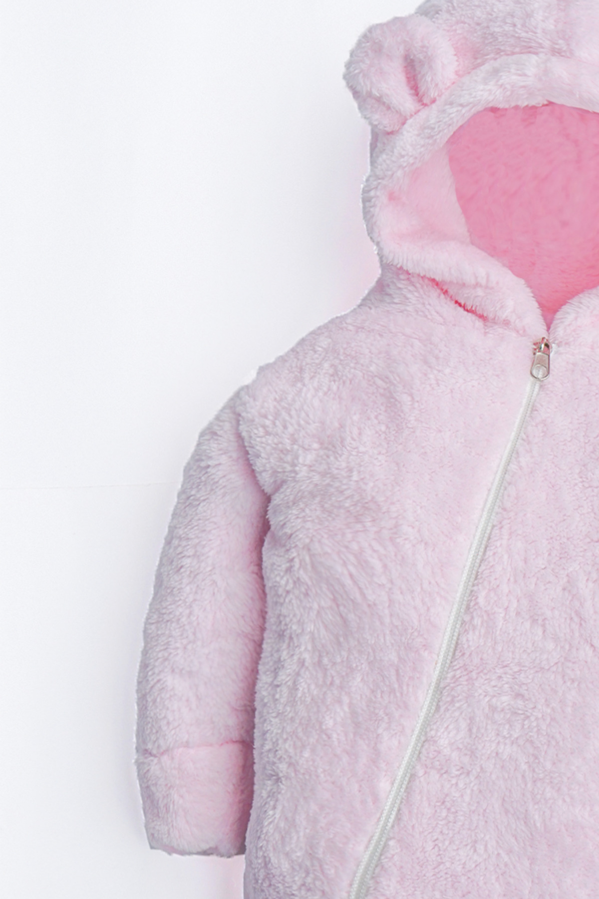 nurbeli X İpek Atlas Kız Erkek Bebek Ve Çocuk Fermuarlı Peluş Ayıcık Tulum fotoğrafı 3 (önizleme)