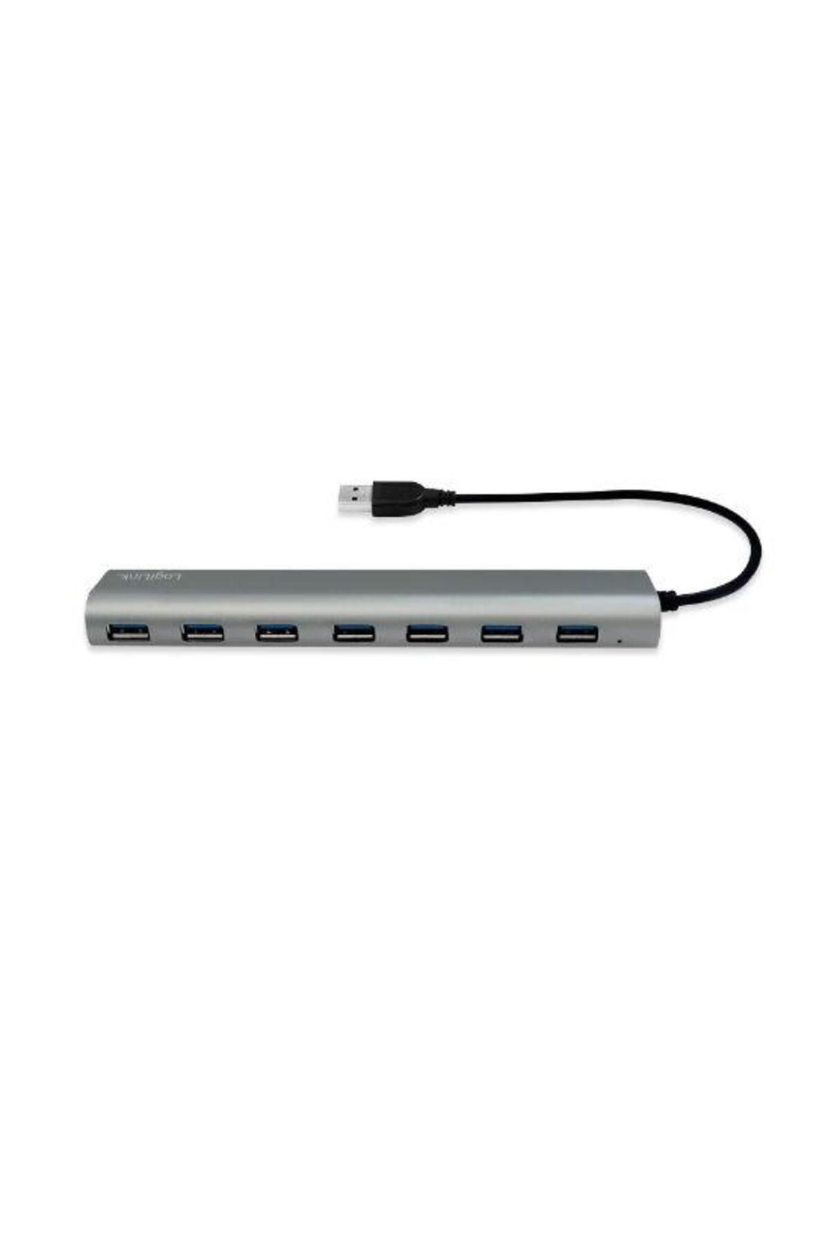 LogiLink-LOGILINK UA0308 USB HUB, USB 3.0 x 7, USB 3.0 connection (Silver) 2
