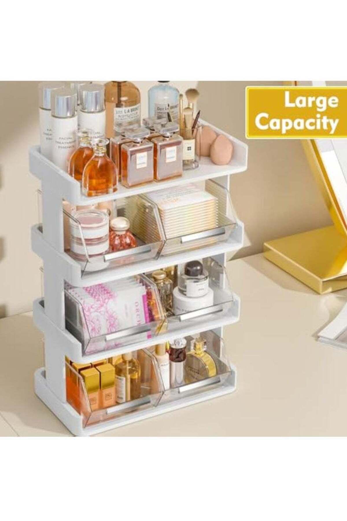 COOYA-Organiser, 4 Tiers, 30x17x42.5cm, Large Capacity, Suitable for Spice, Snacks, Coffee Cup Storage 2