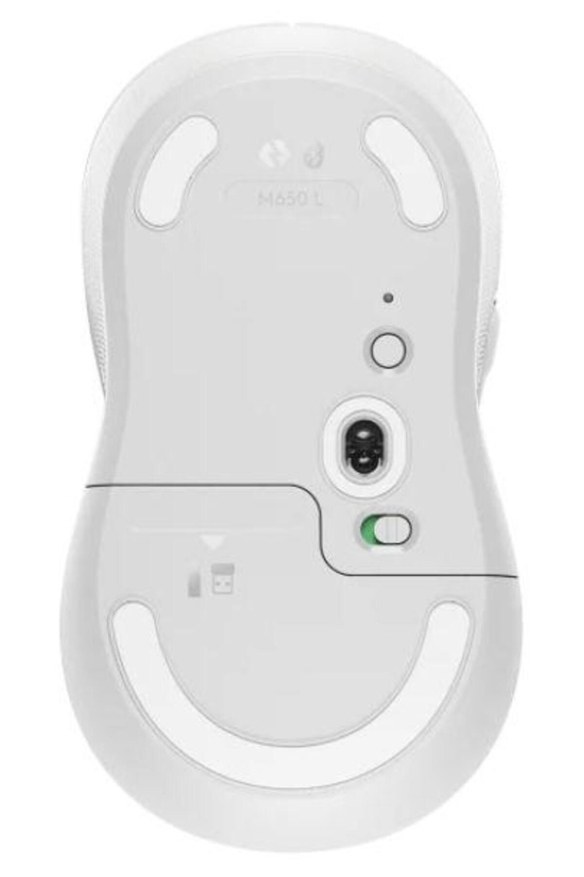 logitech-Logitech Signature M650 Left Wireless Mouse, USB, 4000 dpi, recommended for left-handed users (White) 5