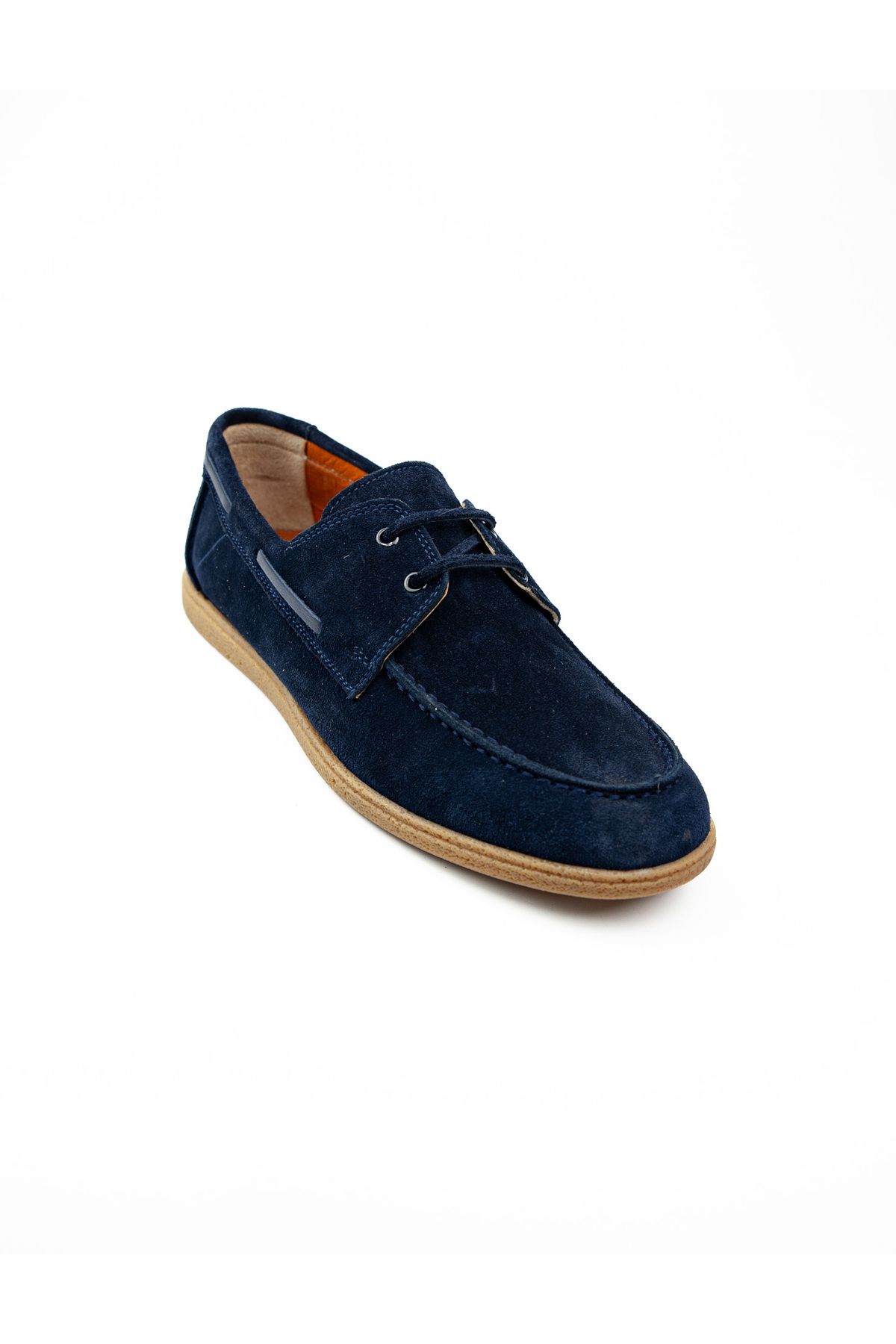 MARCOMEN-Navy Blue Suede Leather Men's Marine Feet 21381 1