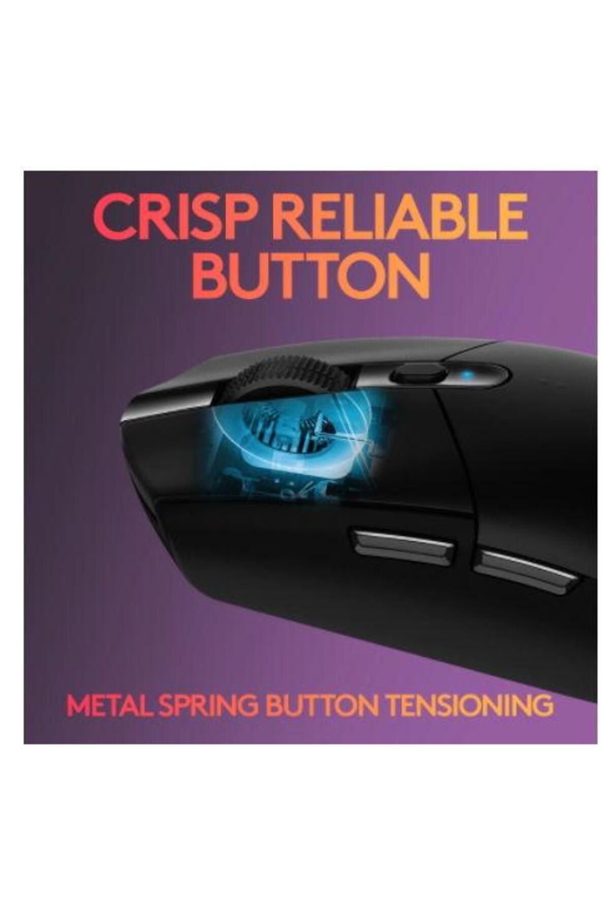 logitech-Mouse pentru jocuri fără fir Logitech G305 Lightspeed, 12K DPI, USB (Negru) 7