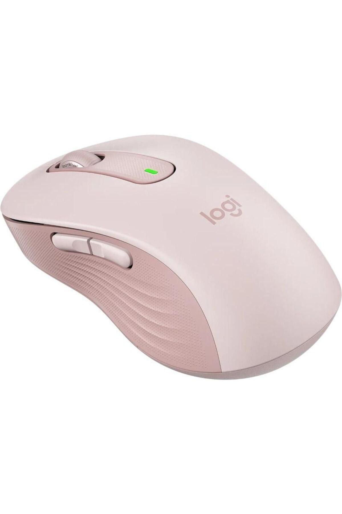 logitech-Mouse Wireless Logitech Signature M650 L Left, Bluetooth/USB, recomandat pentru mana stanga (Roz) 3