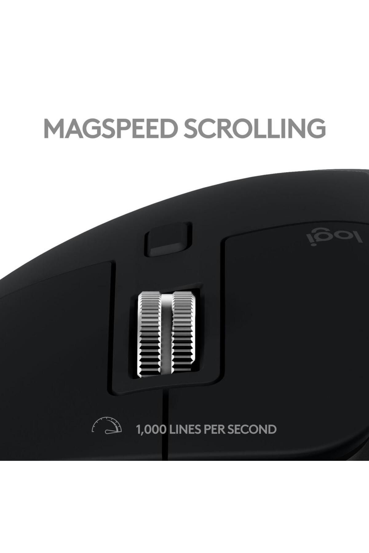 logitech-Mouse Wireless Logitech MX Master 3S for Mac, Bluetooth, 8000 dpi (Negru) 9