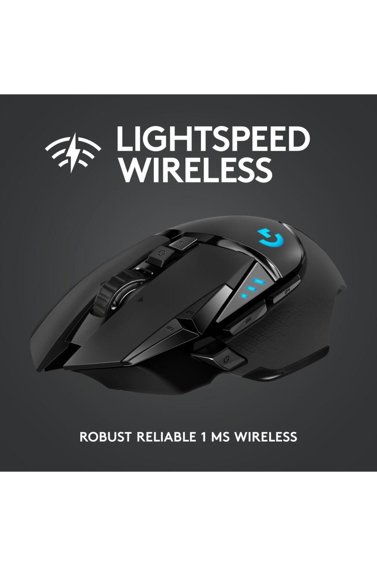logitech-Mouse Gaming Wireless Logitech G502 LightSpeed Hero, 16000 DPI (Negru) 4