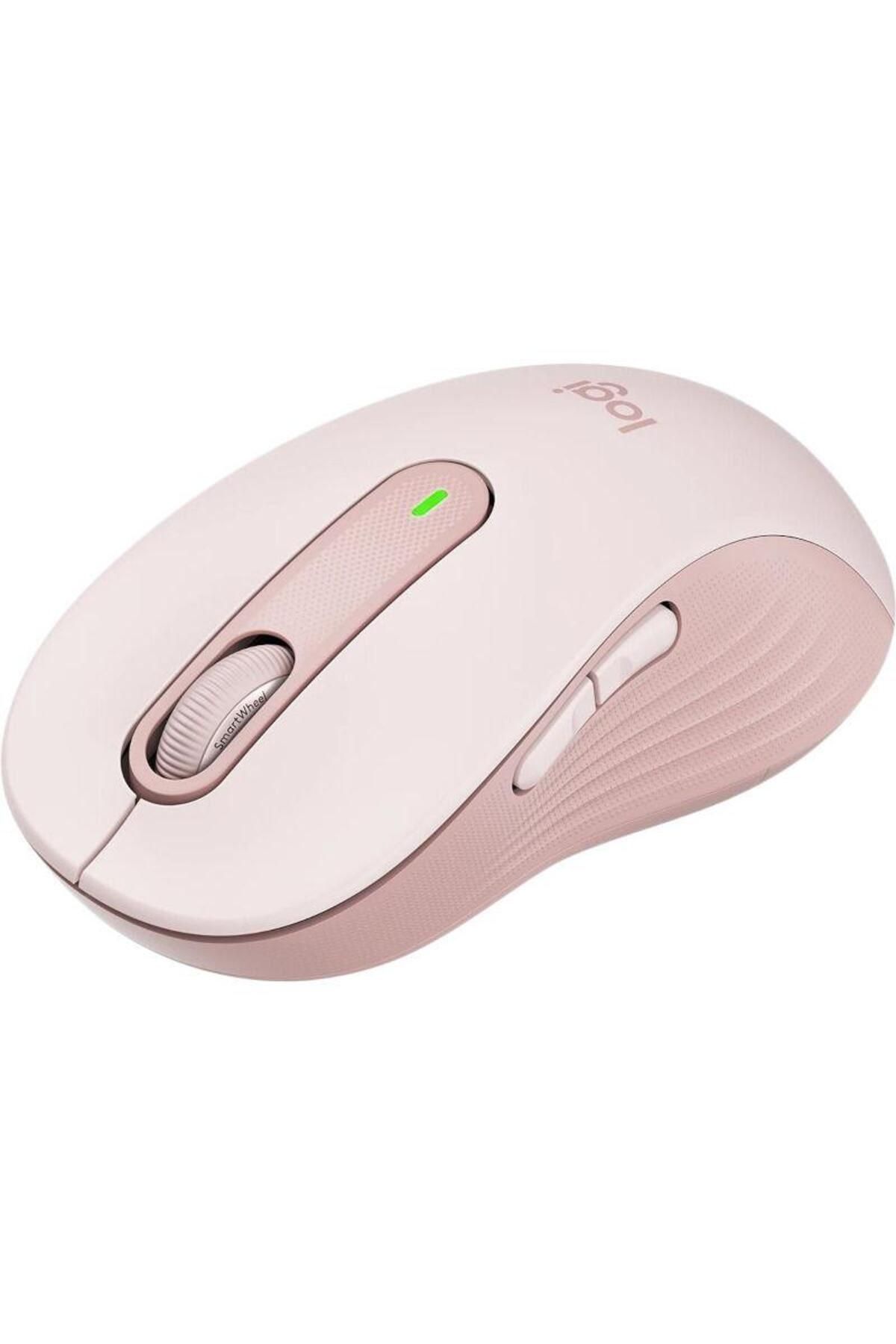 logitech-Mouse Wireless Logitech Signature M650 L Left, Bluetooth/USB, recomandat pentru mana stanga (Roz) 2