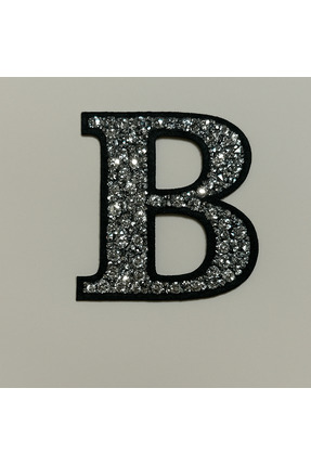 Taşteks Taşlı Ütülenebilen Veya Sticker Olarak Kullanılabilen 6cm B Harfi