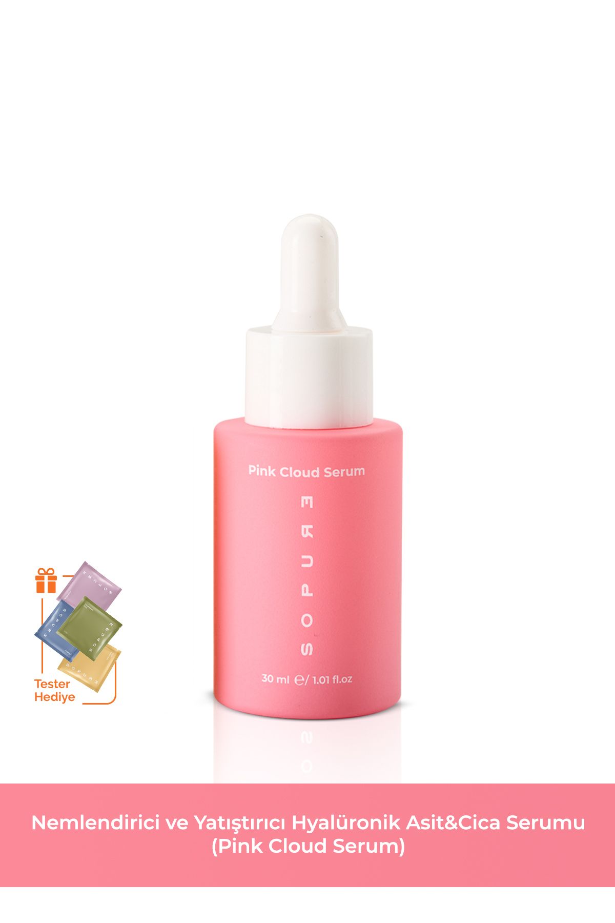 Pink Cloud Serum-nemlendirici Ve Yatıştırıcı Hyalüronik Asit&cica Serumu