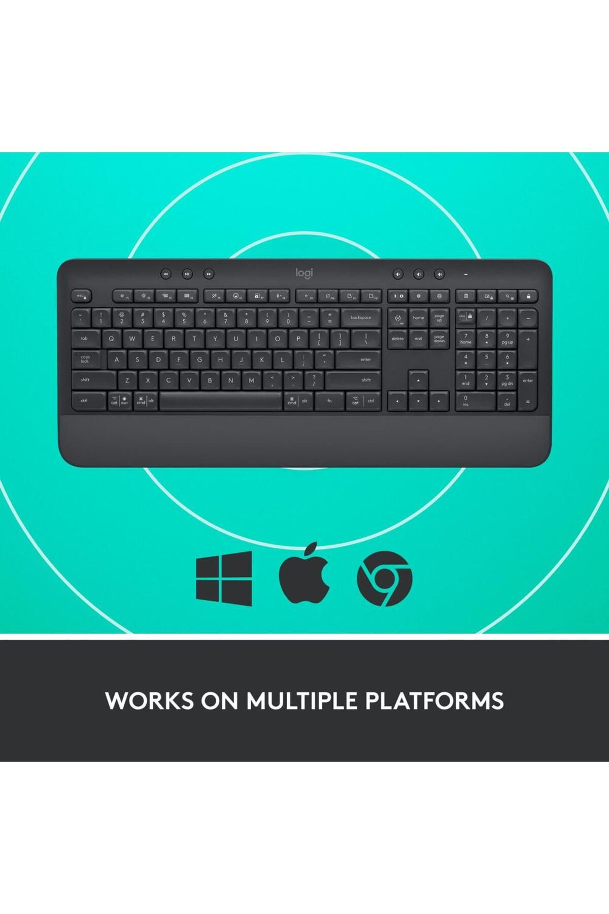 logitech-Tastatura Wireless Logitech Signature K650, Bluetooth, US INT (Negru) 10