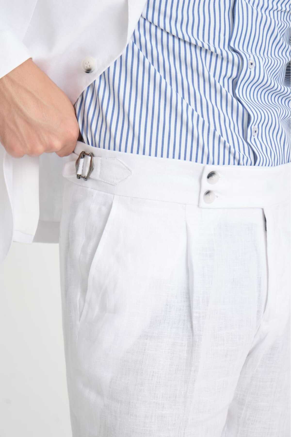 Ted Davıd-Linen Blended Suit 8