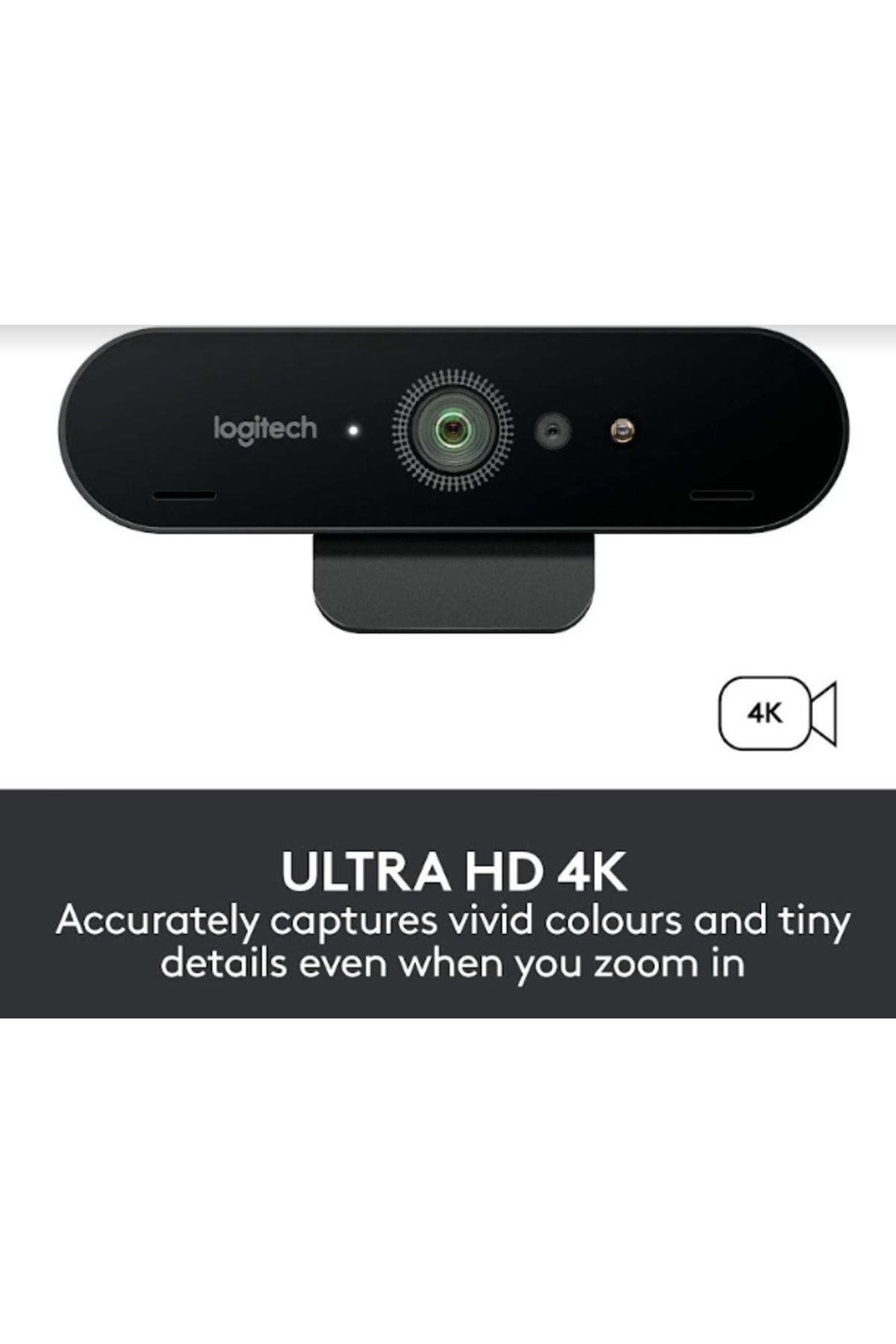 logitech-Cameră Web Logitech BRIO Stream, Ultra HD 4K (Negru) 8