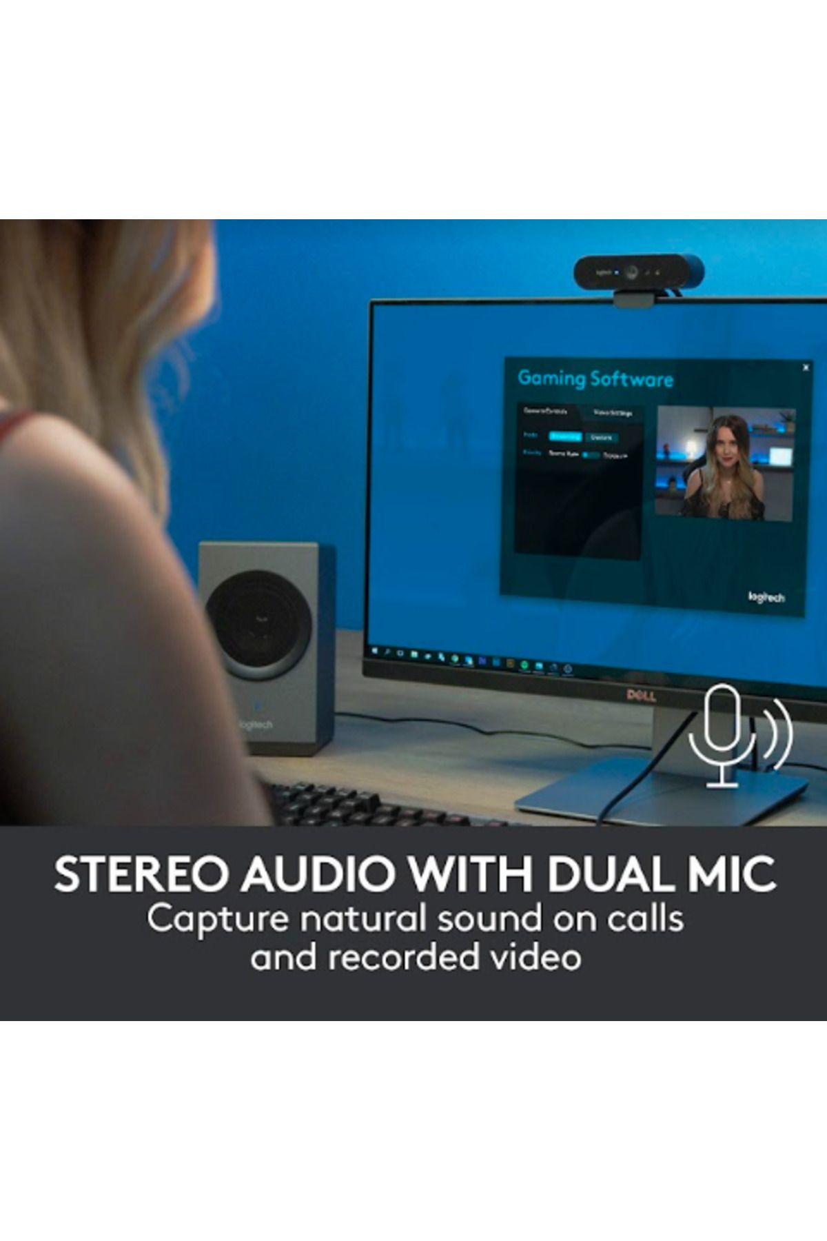 logitech-Cameră Web Logitech BRIO Stream, Ultra HD 4K (Negru) 9