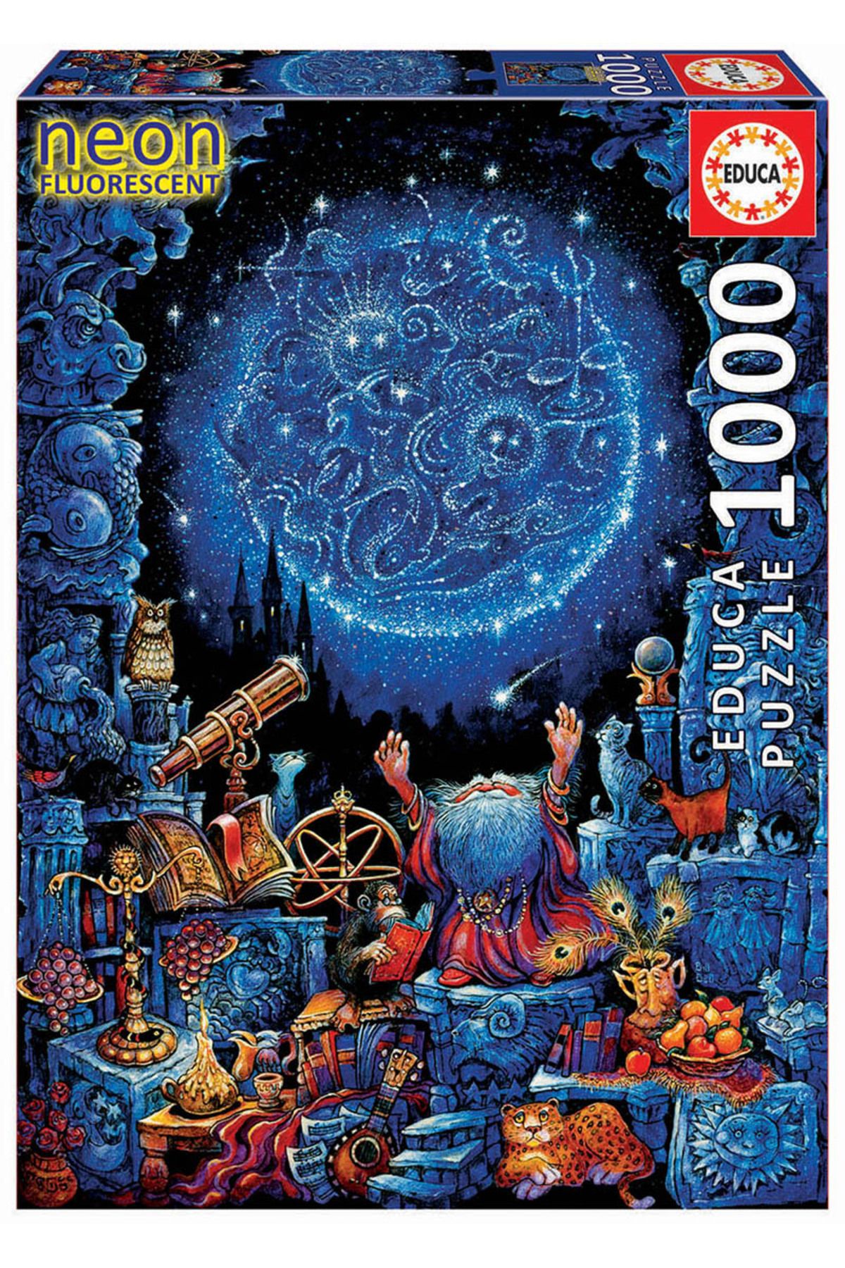 پازل مردانه و زنانه PUZZLE ASTROLGER 1000 قطعه نئون EDUCA