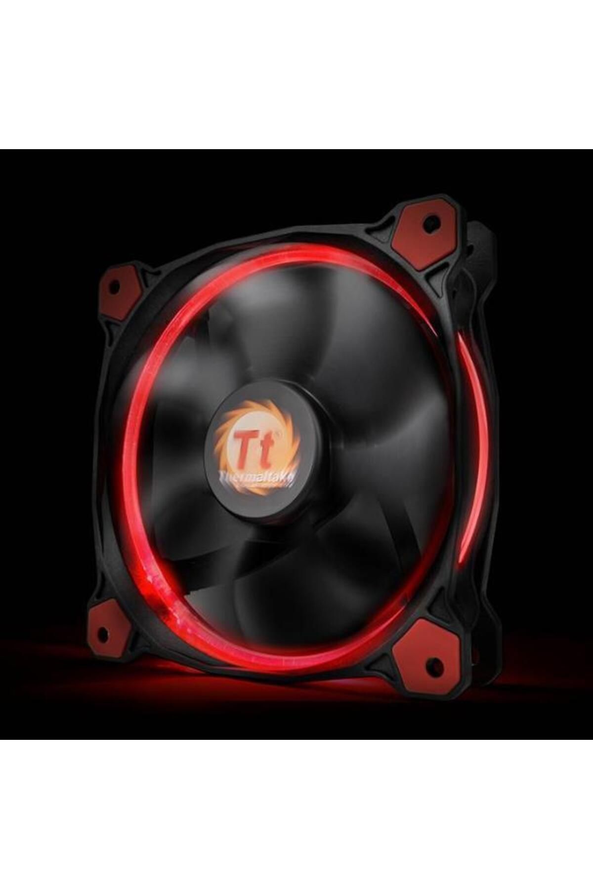 THERMALTAKE-Ventilator Thermaltake Riing 12 LED ROȘU de înaltă presiune statică, 120 mm 5