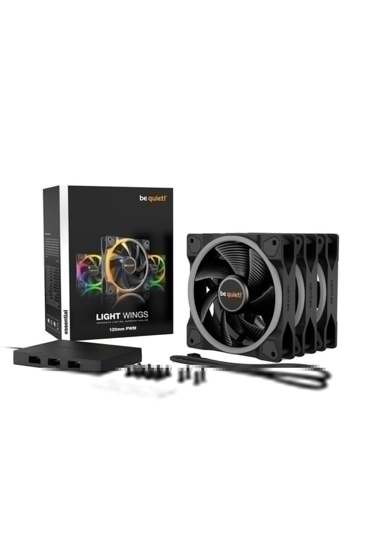 Be Quiet!-Set 3 ventilatoare ARGB be quiet! LIGHT WINGS 120mm PWM (BL076), 120x120x25 mm 1