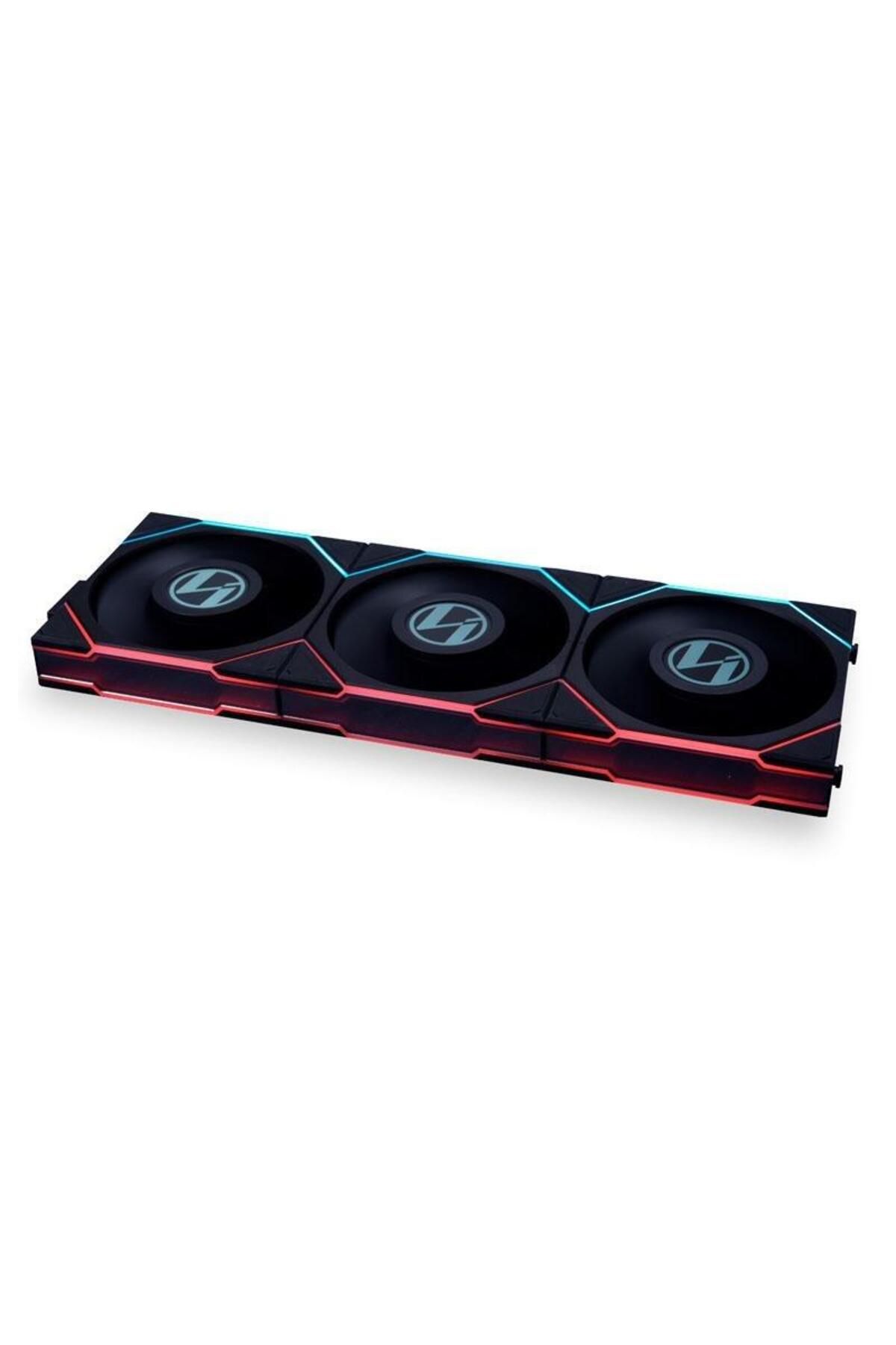 Lian Li-Set of 3 Lian LI UNI FAN TL LCD fans, ARGB lighting, 120 mm, PWM + Controller (Black) 1