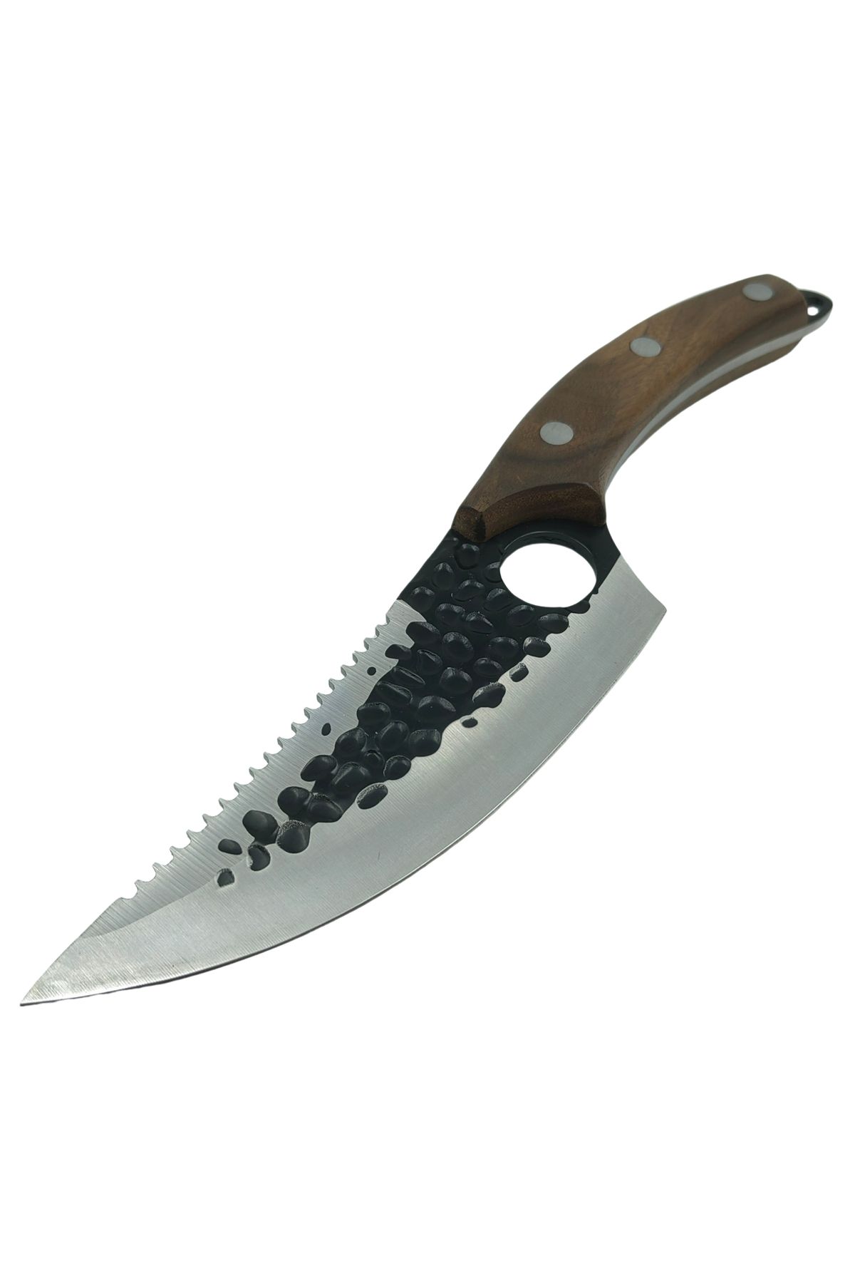 Depox-IdeallStore butcher set, chef's knives, cleaver and magnetic holder, stainless steel 15