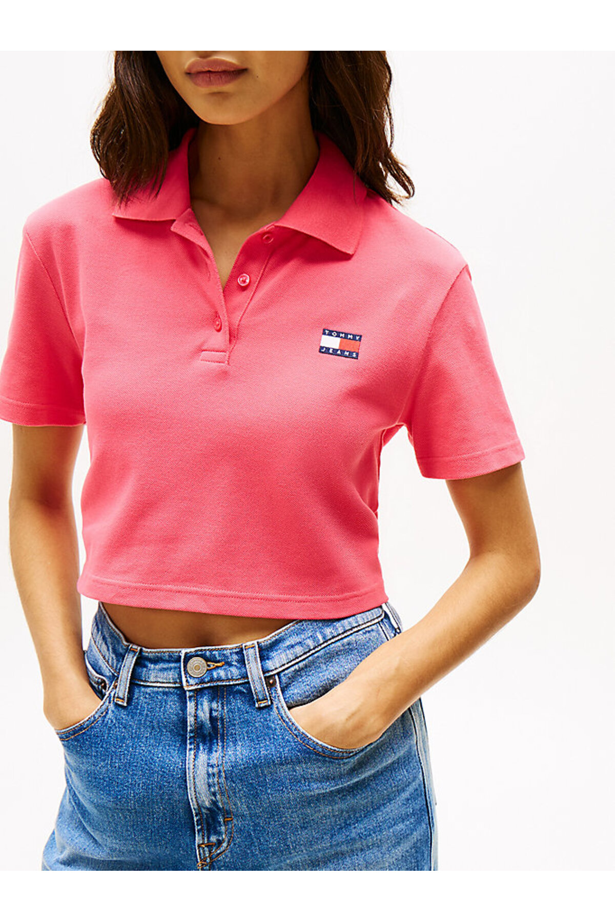پولوشرت زنانه یقه پلو | تامی هیلفیگر Tommy Hilfiger DW0DW21363XI2 VN - تصویر 2