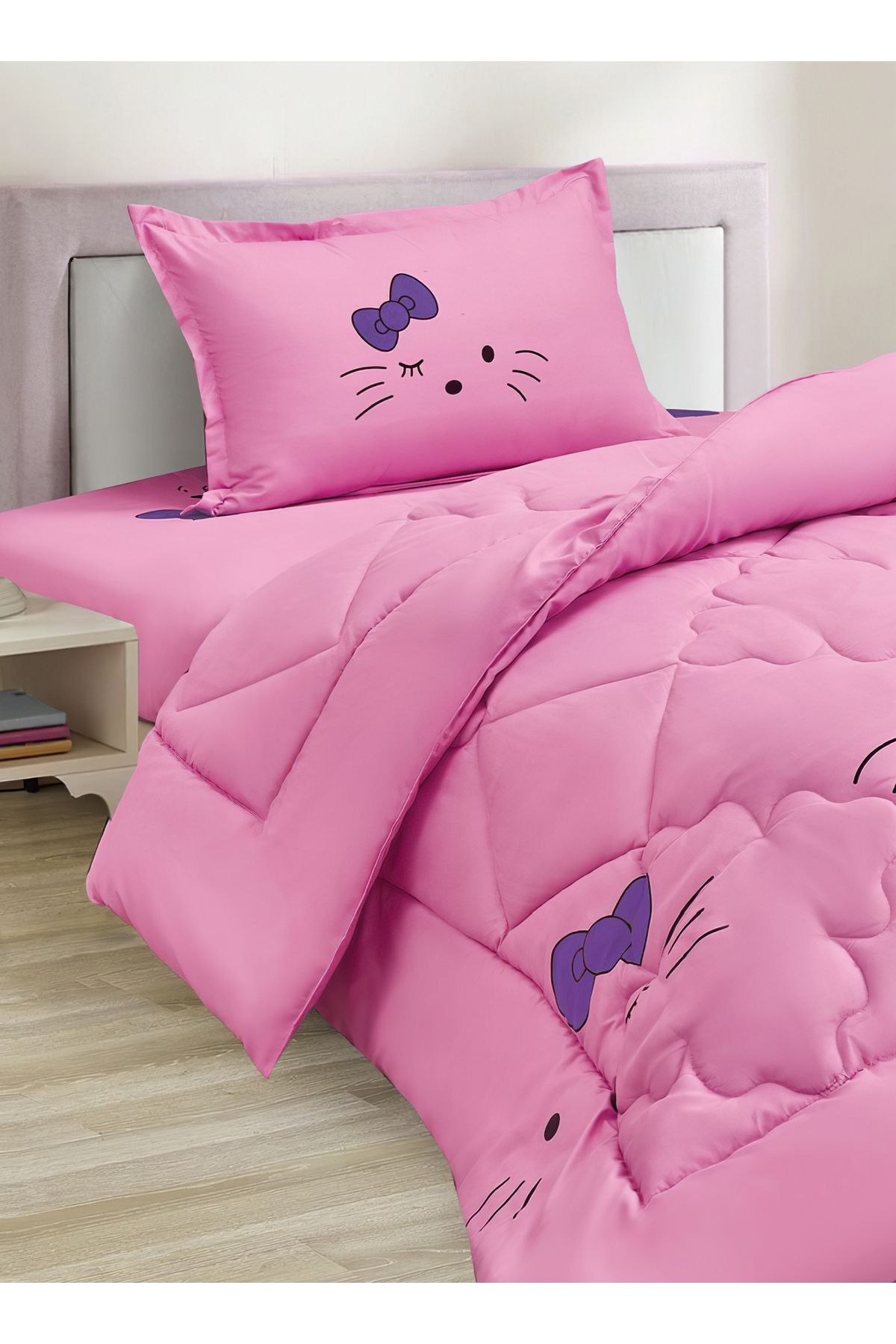 Generic-3 Piece Single Crib Bedding Set, Lightweight Comforter, Suitable for All Seasons G5 4