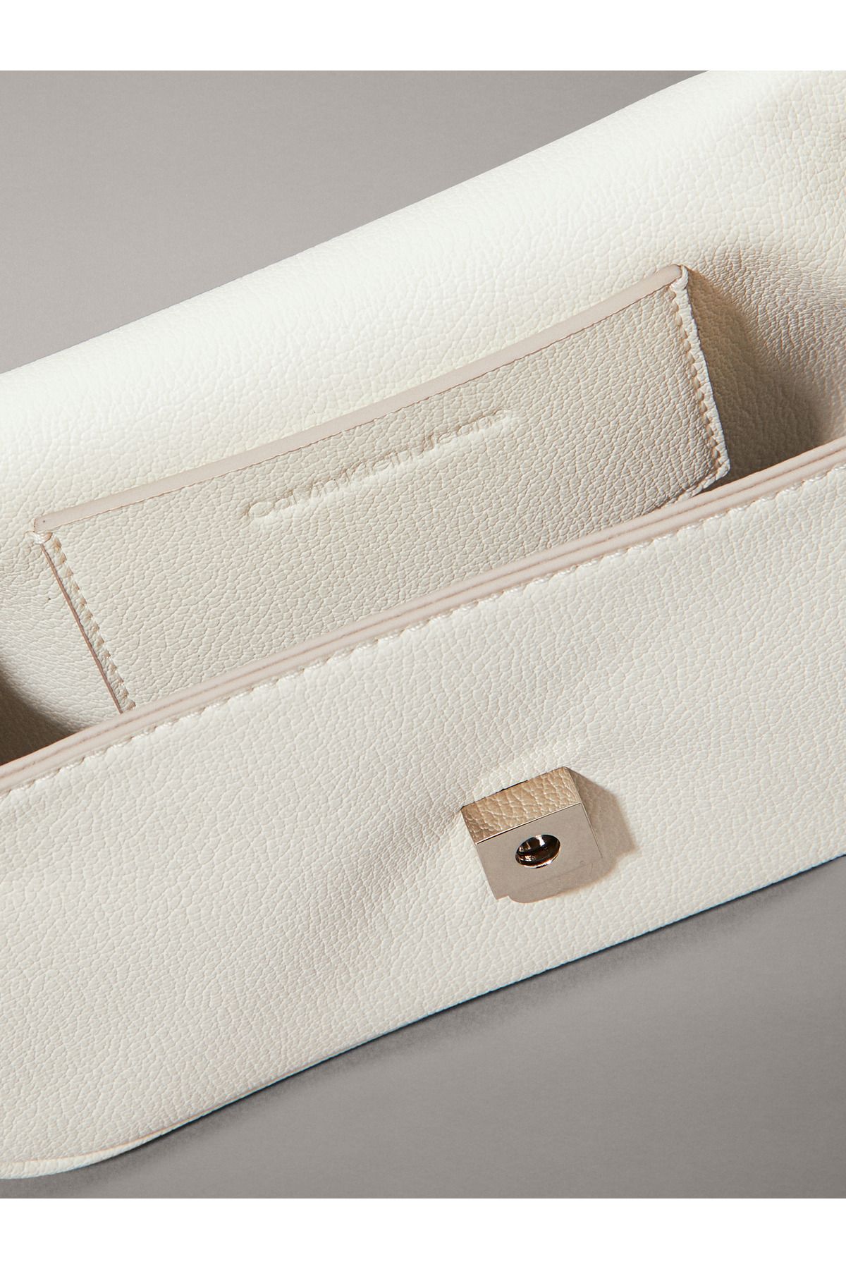 Calvin Klein-Calvin Klein Gray Minimal Monogram Shoulder Bag 6