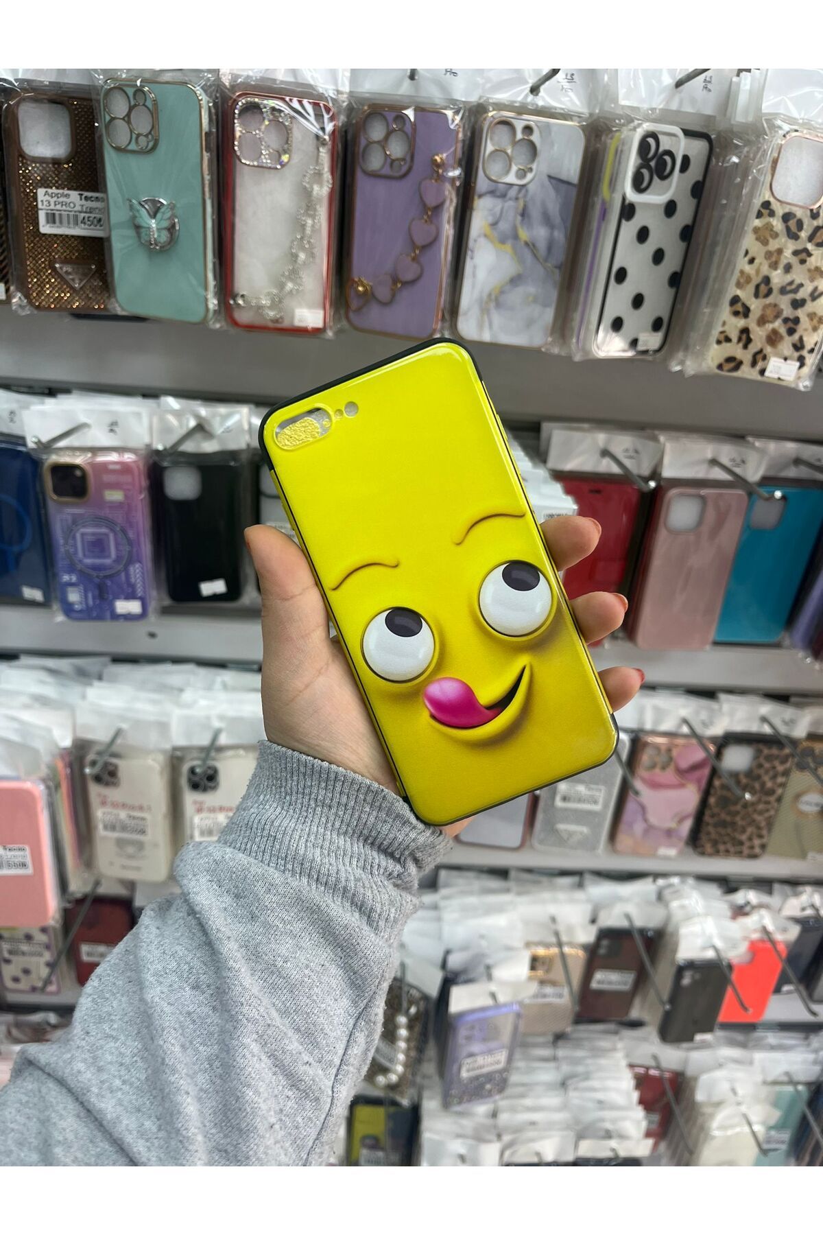 TECNOTREND Apple İphone 7 Plus/8 Plus Uyumlu Emojili Silikon kılıfff