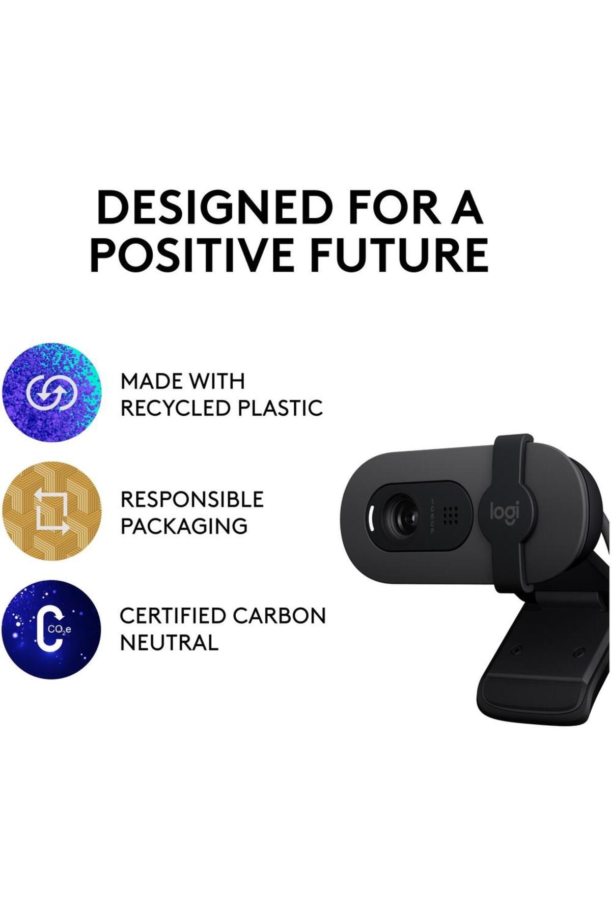 logitech-Camera Web Logitech Brio 100, Full HD, Roz 9