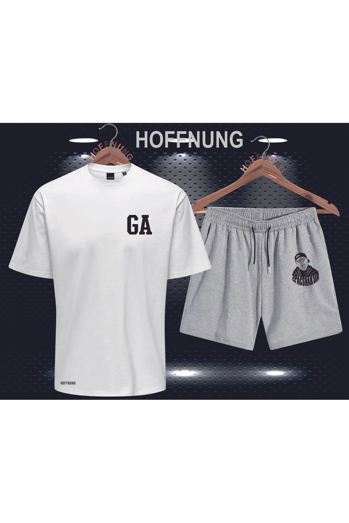 HOFFNUNG Full Shorts Atlanta Ga Unisex Alt Üst Takımı