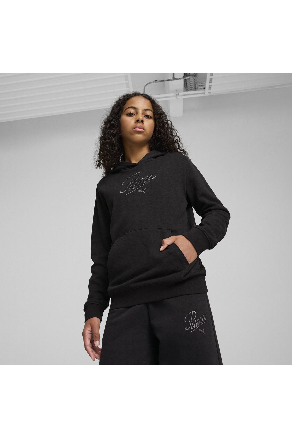 Puma-Essentials Script Mikina pro mládež 4