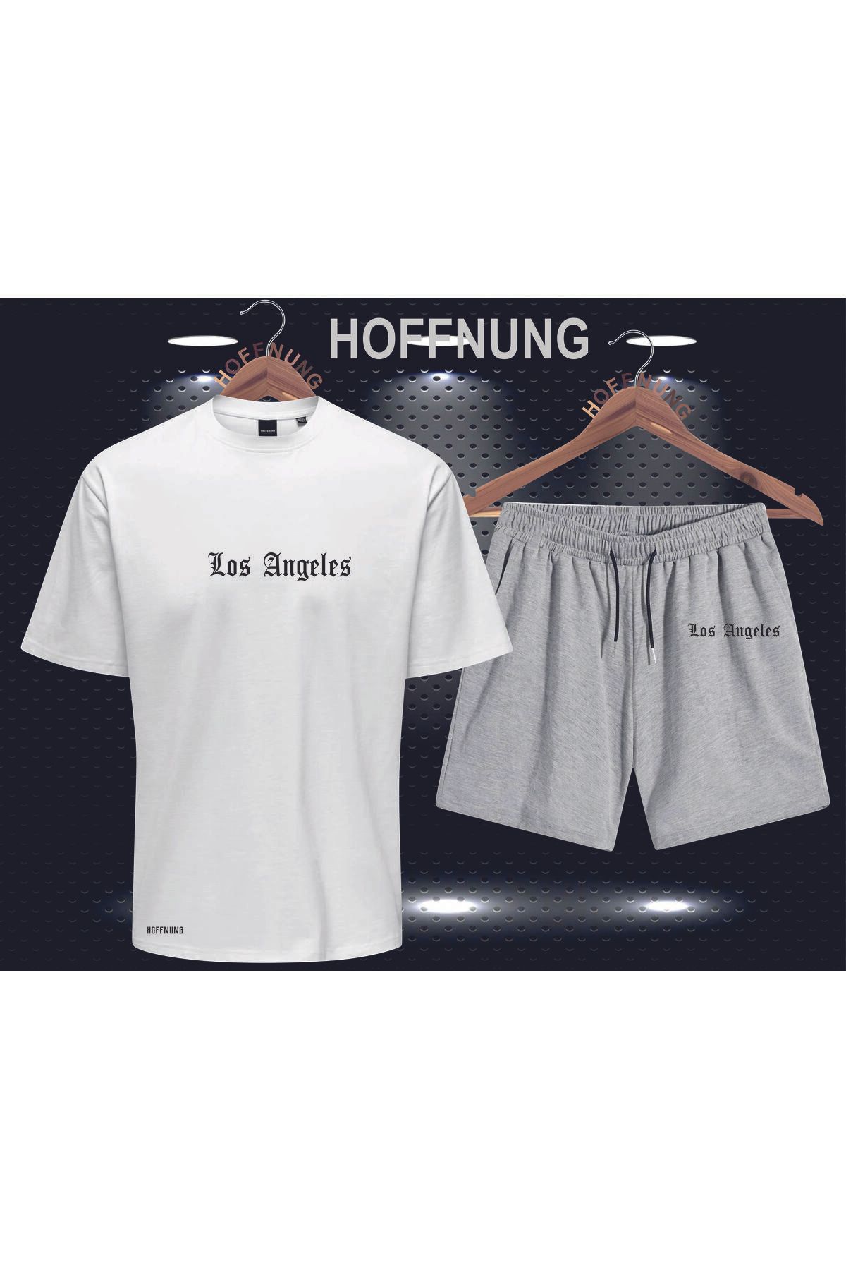 HOFFNUNG Full Shorts Los Angeles Unisex Alt Üst Takımı
