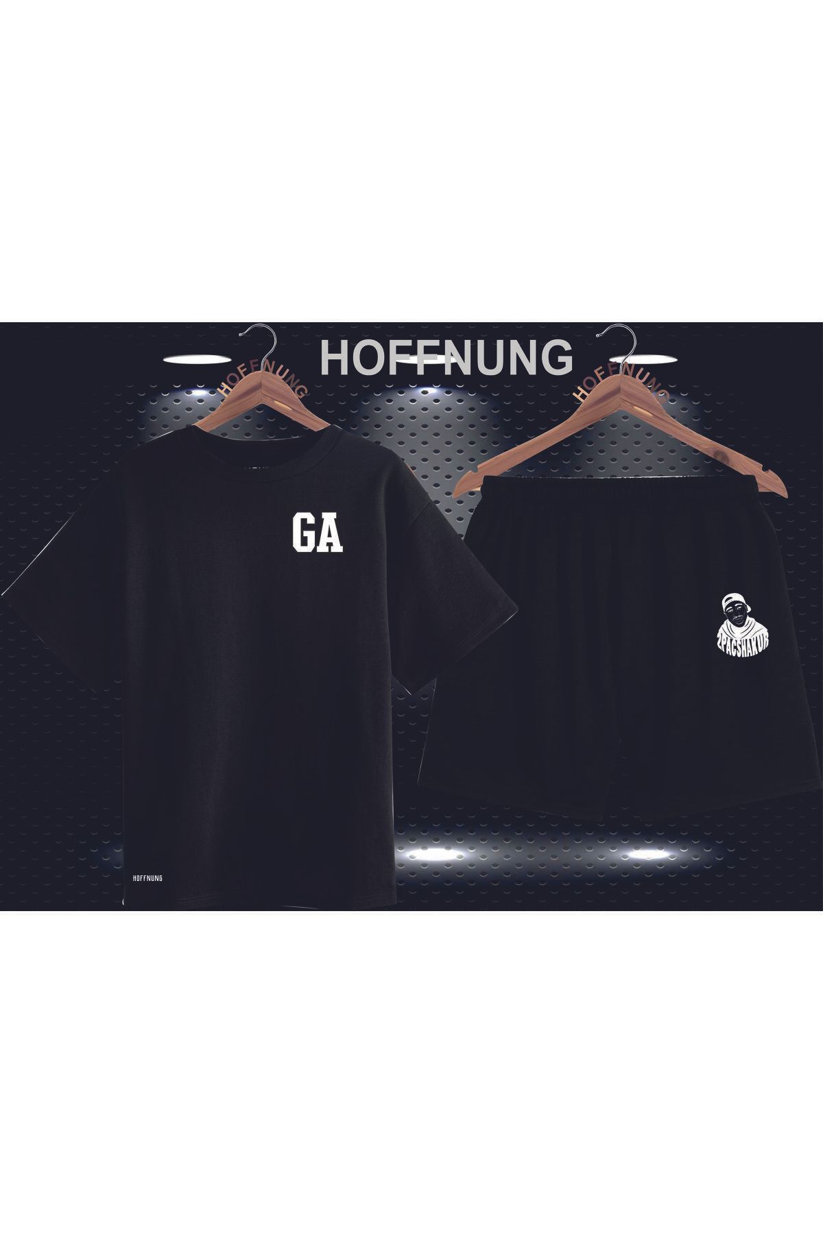 HOFFNUNG Full Shorts Atlanta Ga Unisex Alt Üst Takımı