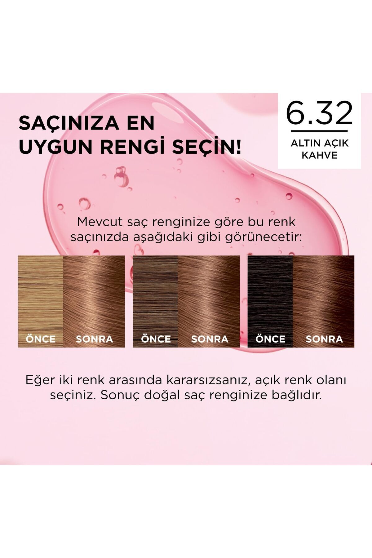 L'Oreal Paris Excellence Saç Boyası 6.32 Altın Açık Kahve 3'lü Set