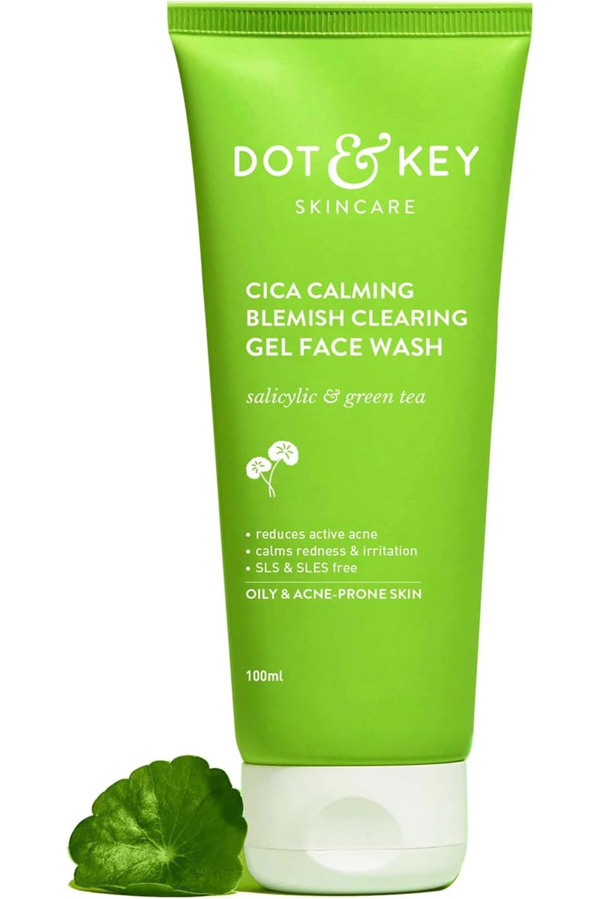 Dot KEY-Dot & Key Cica 2% Salicylic Acid Face Wash for Oily, Acne Prone Skin, With Green Tea | Acne Clearing 1