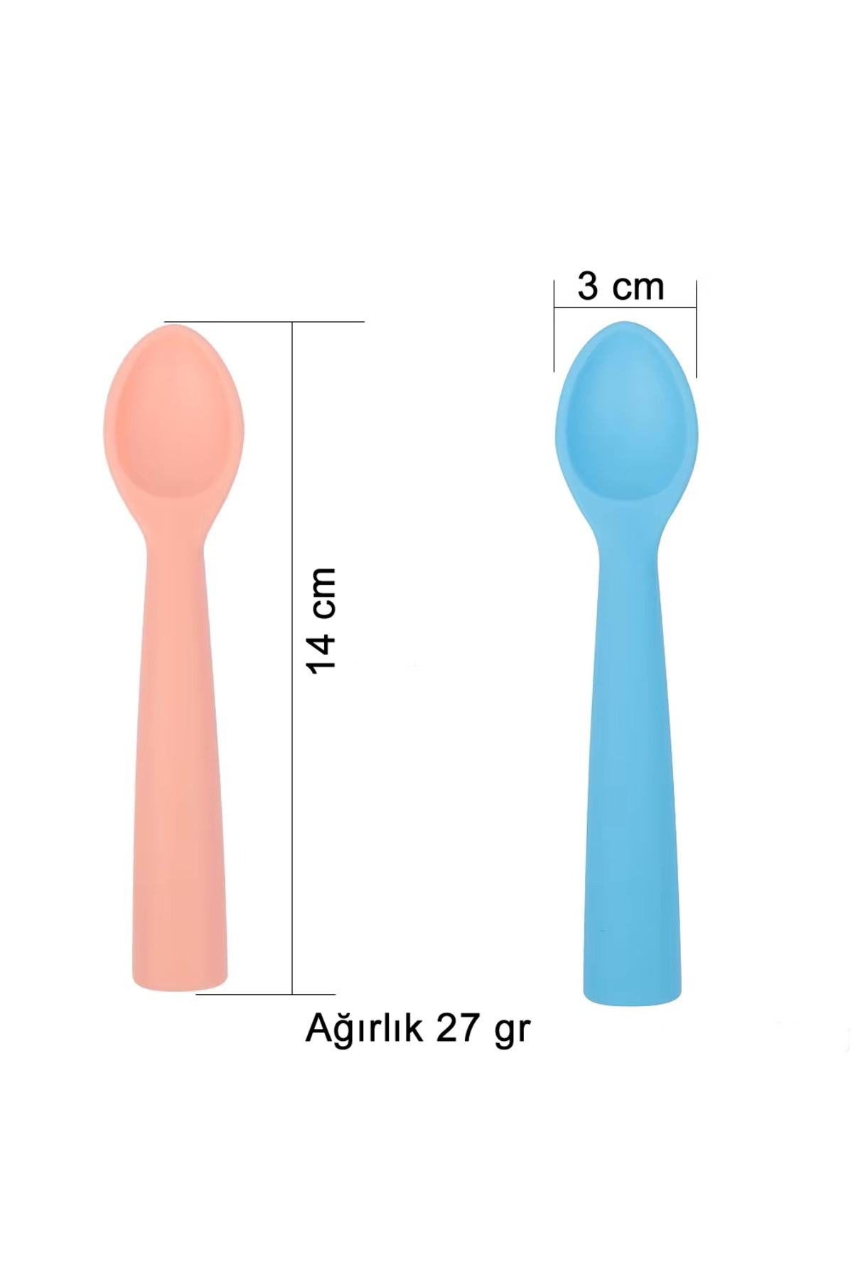 jojobebek Çocuk Silikon Mama Kaşığı / Sarı Renk fotoğrafı 2 (önizleme)