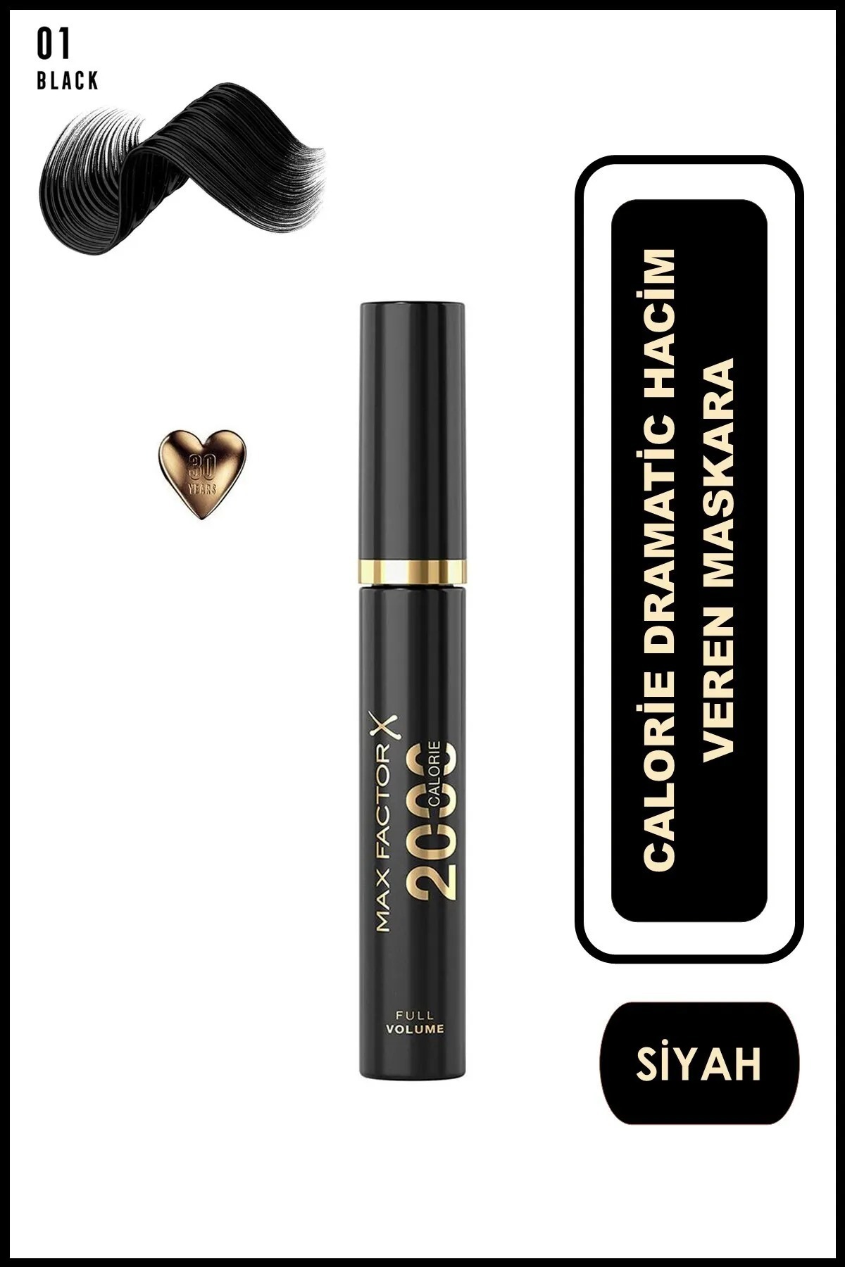 Max Factor 2000 Calorie Dramatic Black Mascara 50671304