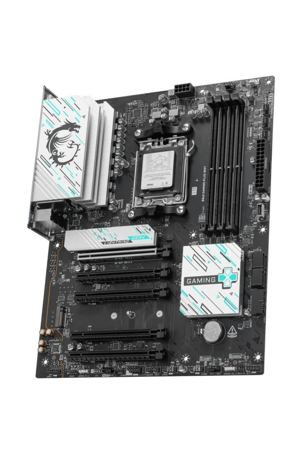 MSI-Placa de baza MSI B840 GAMING PLUS WIFI, AMD B840, AM5, DDR5, ATX 4