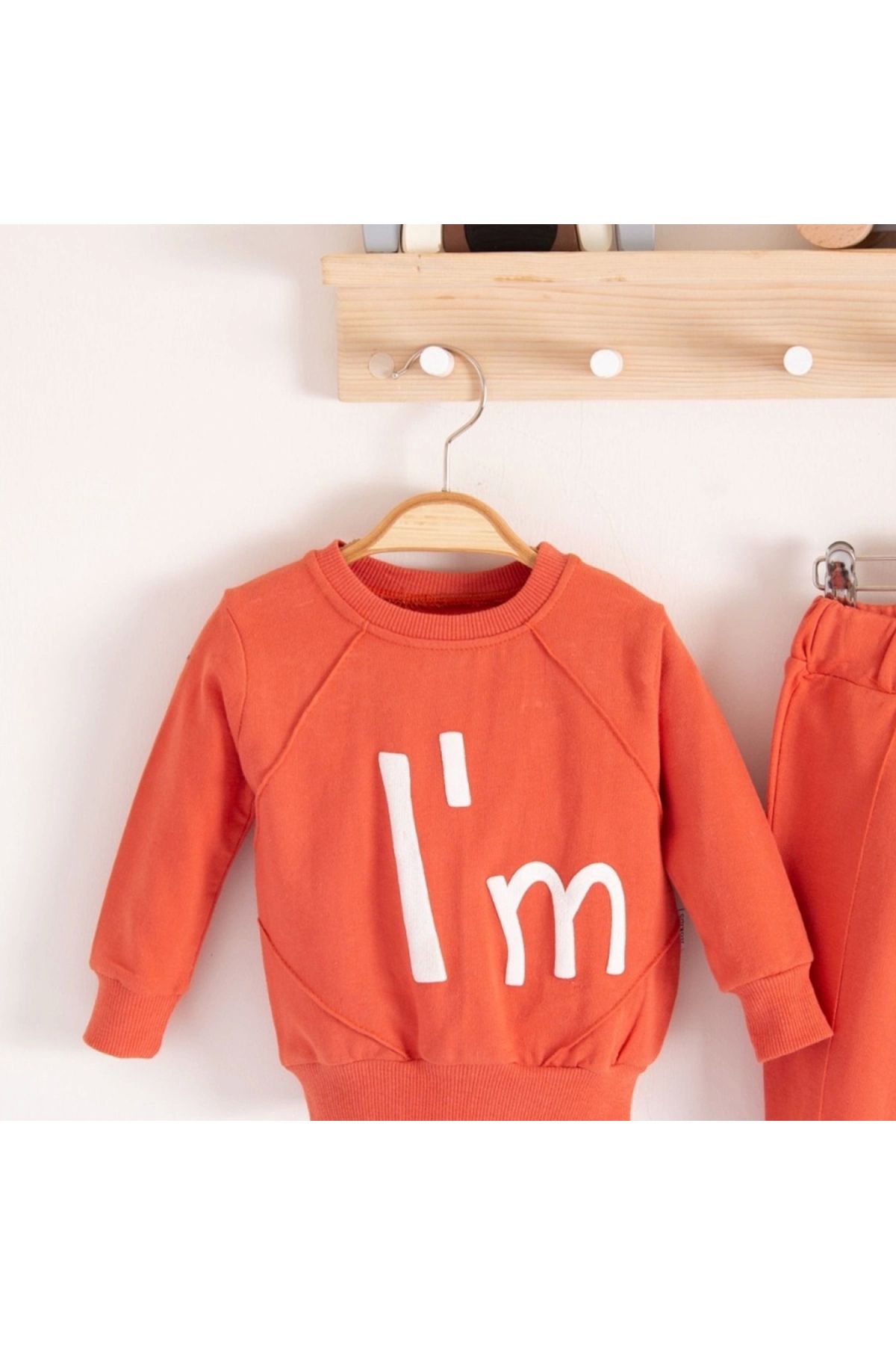 BYB MODA TASARIM 3-18 Ay Kız Bebek Takımı I'm Cool 2'li Nar Çiçeği