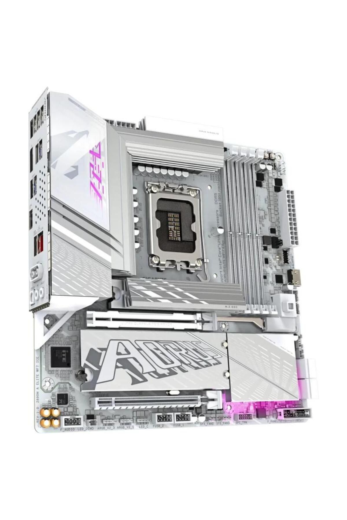 Gigabyte-Placa de baza GIGABYTE Z890M AORUS ELITE WIFI7 ICE, DDR5, mATX, LGA 1851, Intel Z890 3