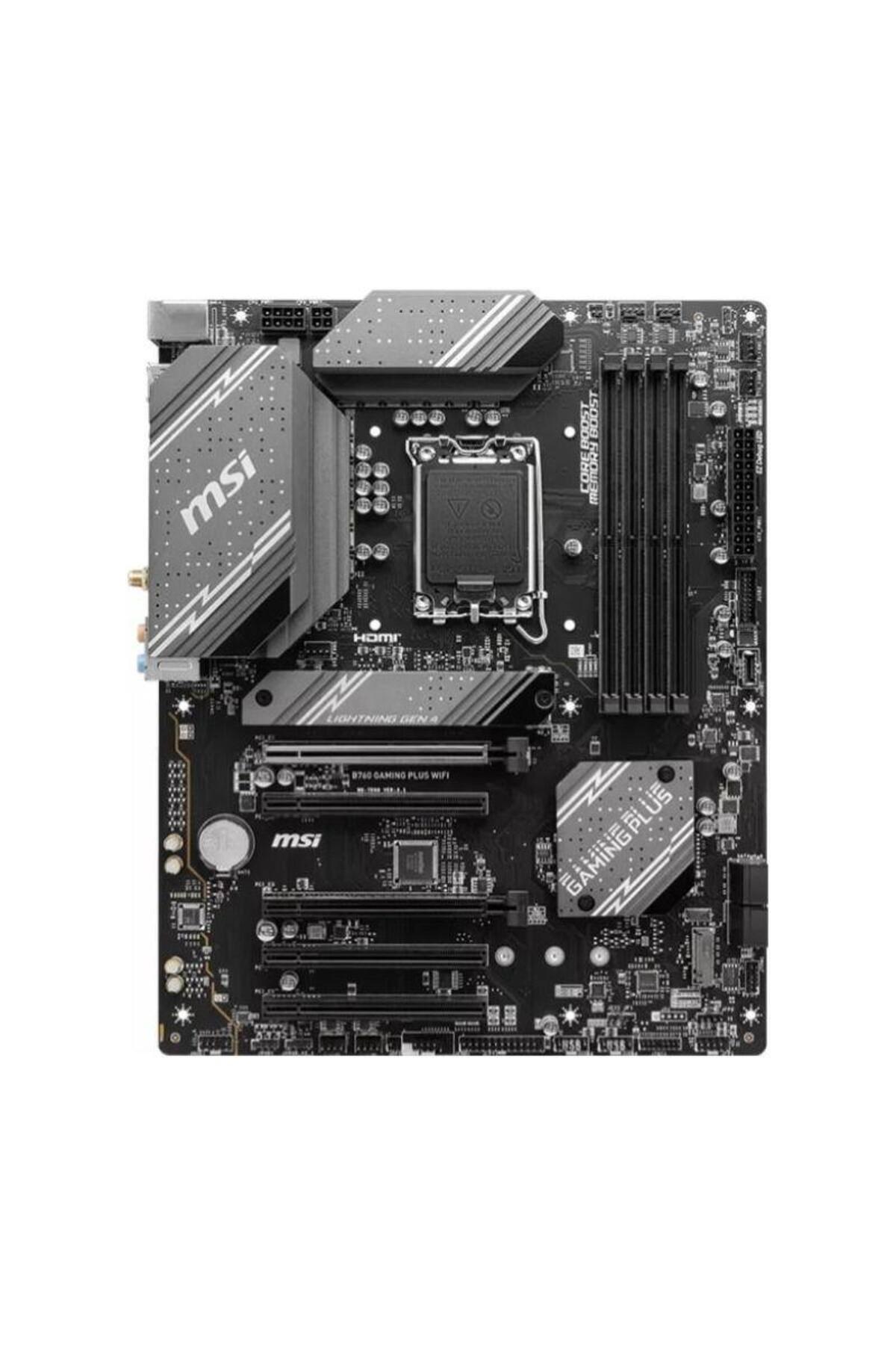 MSI-Placa de baza MSI B760 GAMING PLUS WIFI, LGA 1700, DDR5, ATX 3