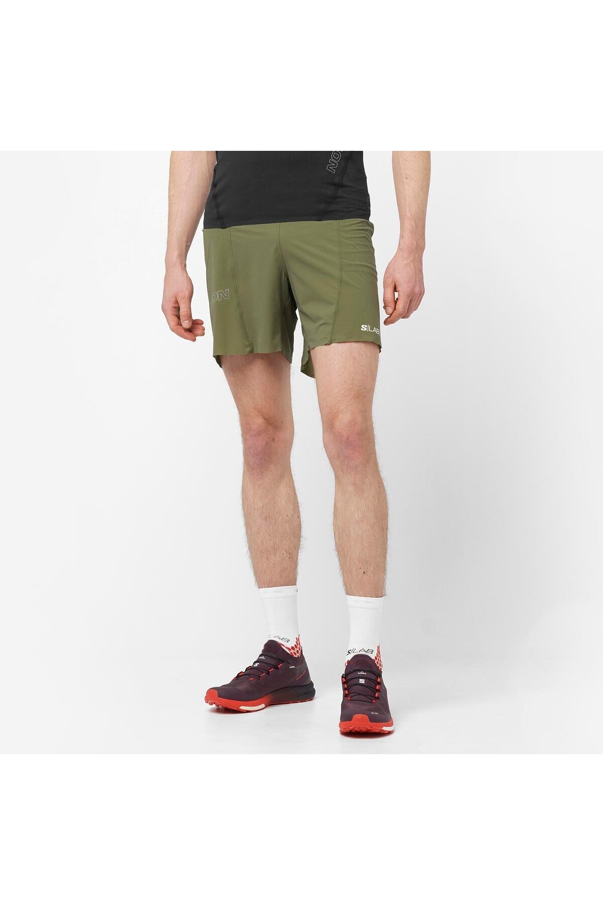 سالومون شورت ورزشی مردانه S/LAB SENSE طرح برگ انگور LC2127700 سایز 6 اینچ