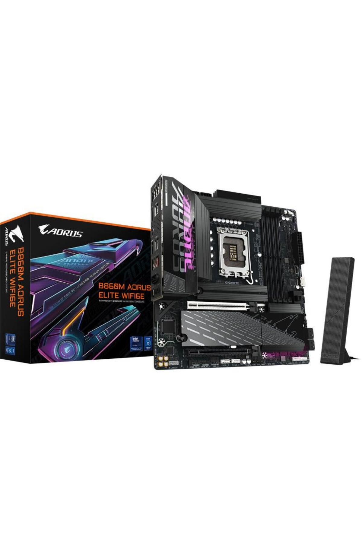 Gigabyte-Motherboard GIGABYTE B860M AORUS ELITE WIFI6E, Intel B860, LGA 1851, DDR5, mATX 5
