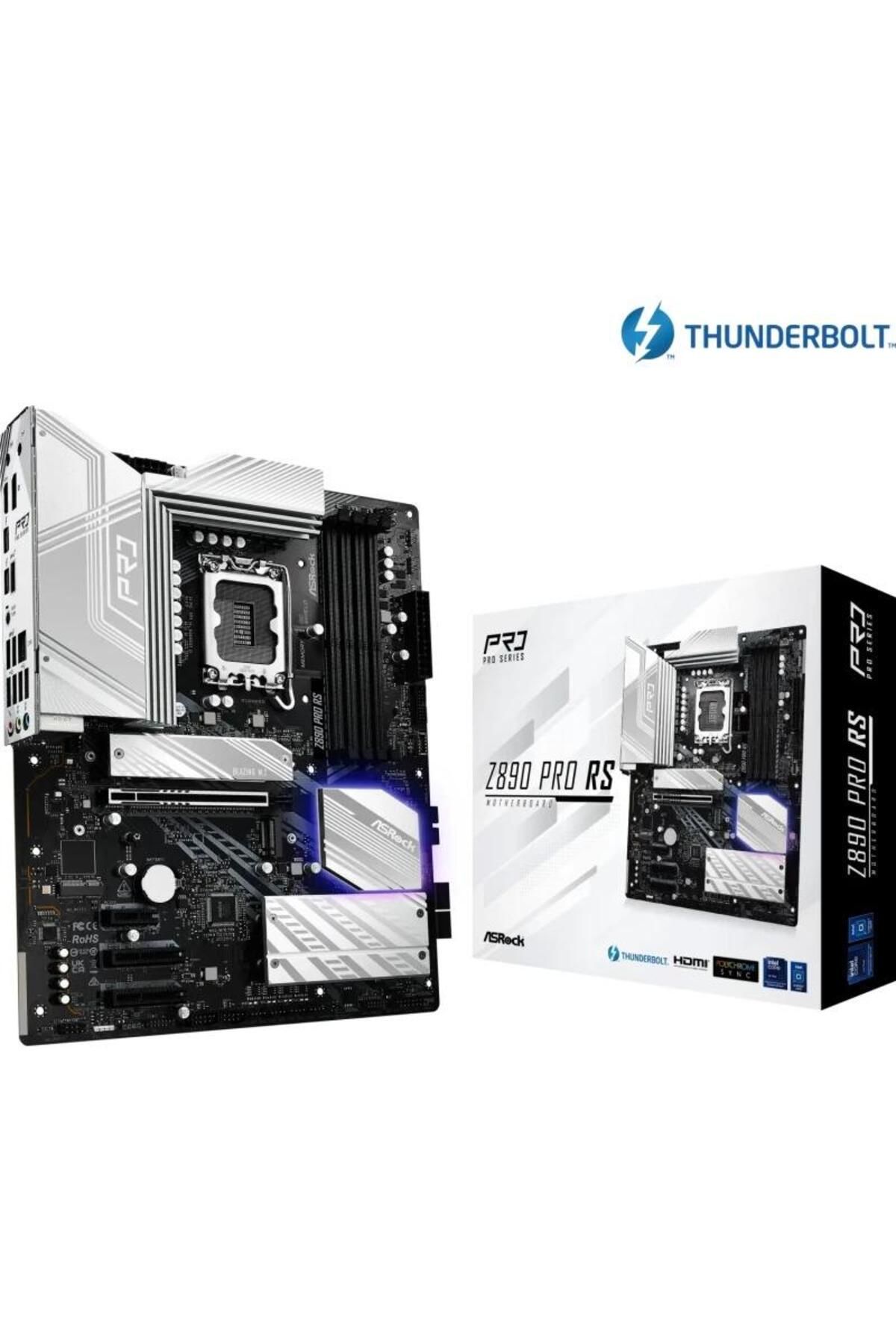 ASROCK-ASRock Z890 PRO RS Motherboard, DDR5, ATX, LGA 1851, Intel Z890 5