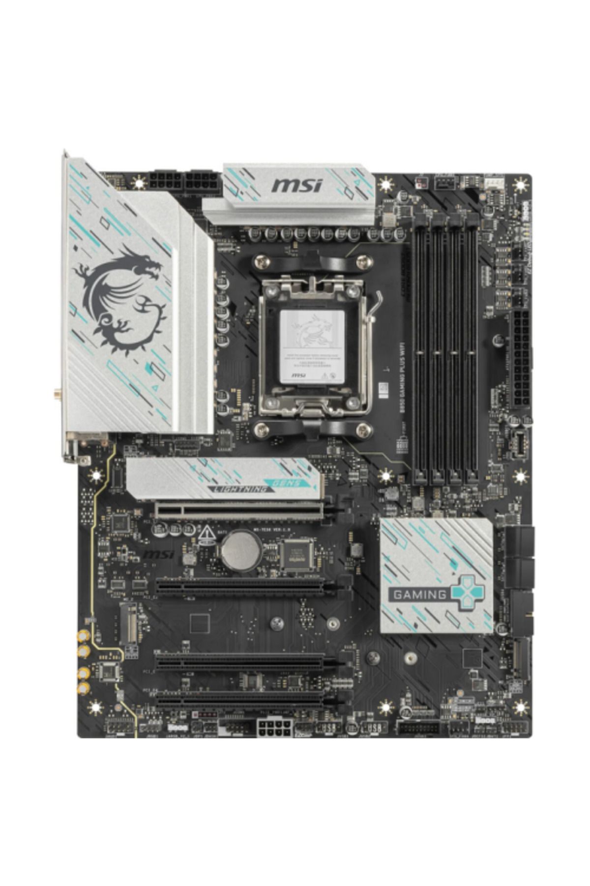 MSI-Placa de baza MSI B850 GAMING PLUS WIFI, AMD B850, AM5, DDR5, ATX 1