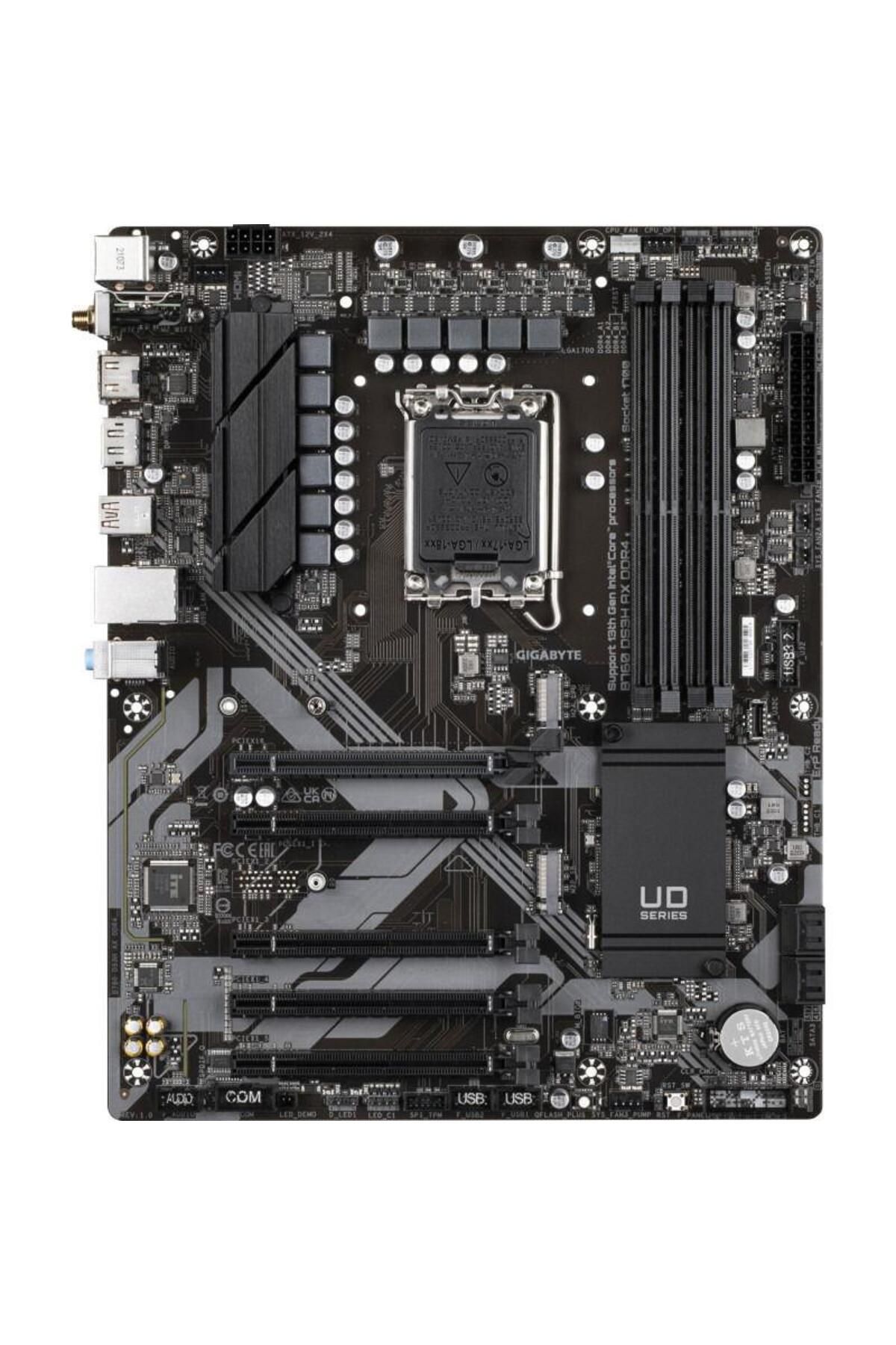 Gigabyte-Placa de baza GIGABYTE B760 DS3H AX DDR4, Intel B760, LGA 1700, ATX 4