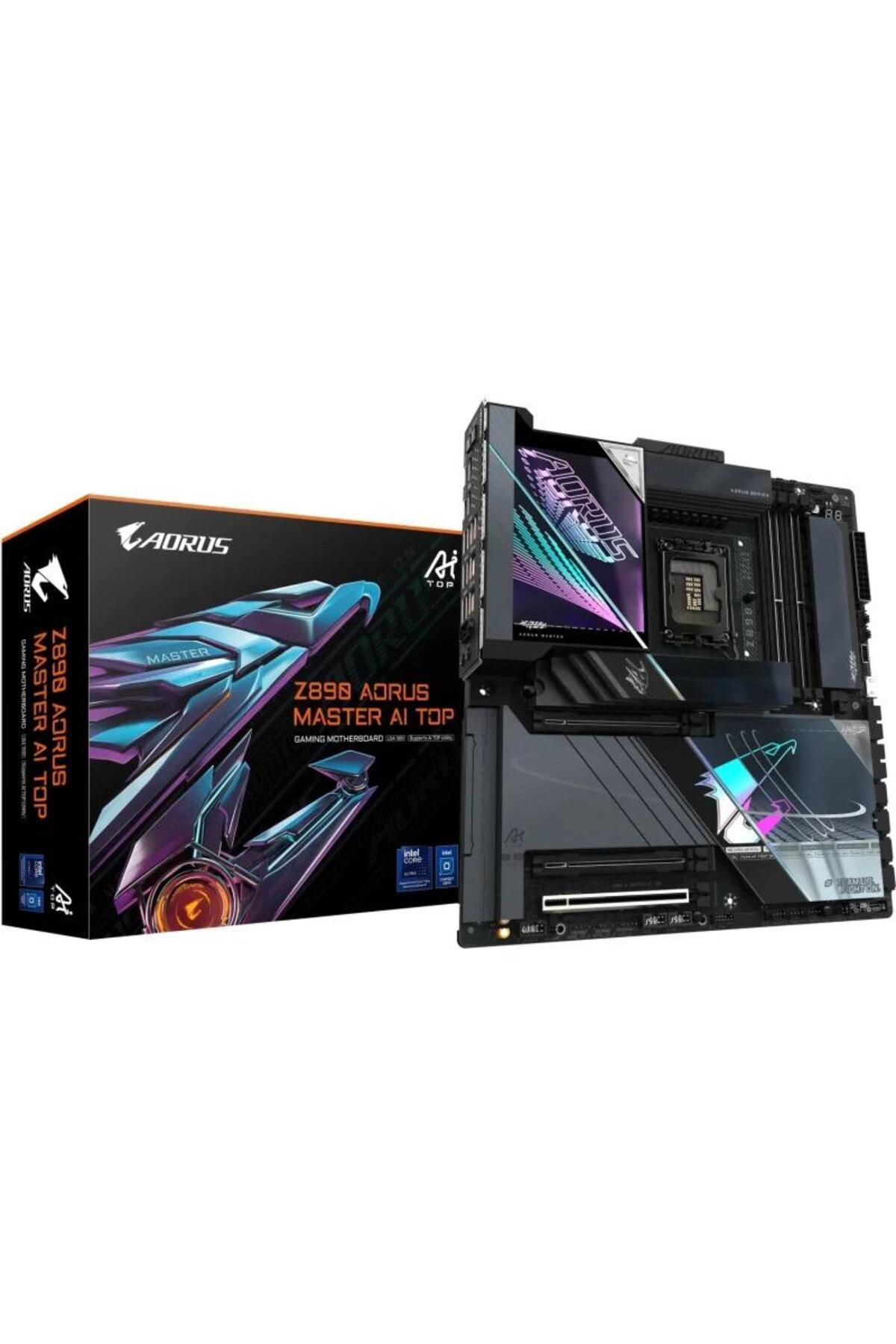 Gigabyte-GIGABYTE Z890 AORUS MASTER AI TOP motherboard, DDR5, eATX, LGA 1851, Intel Z890 5