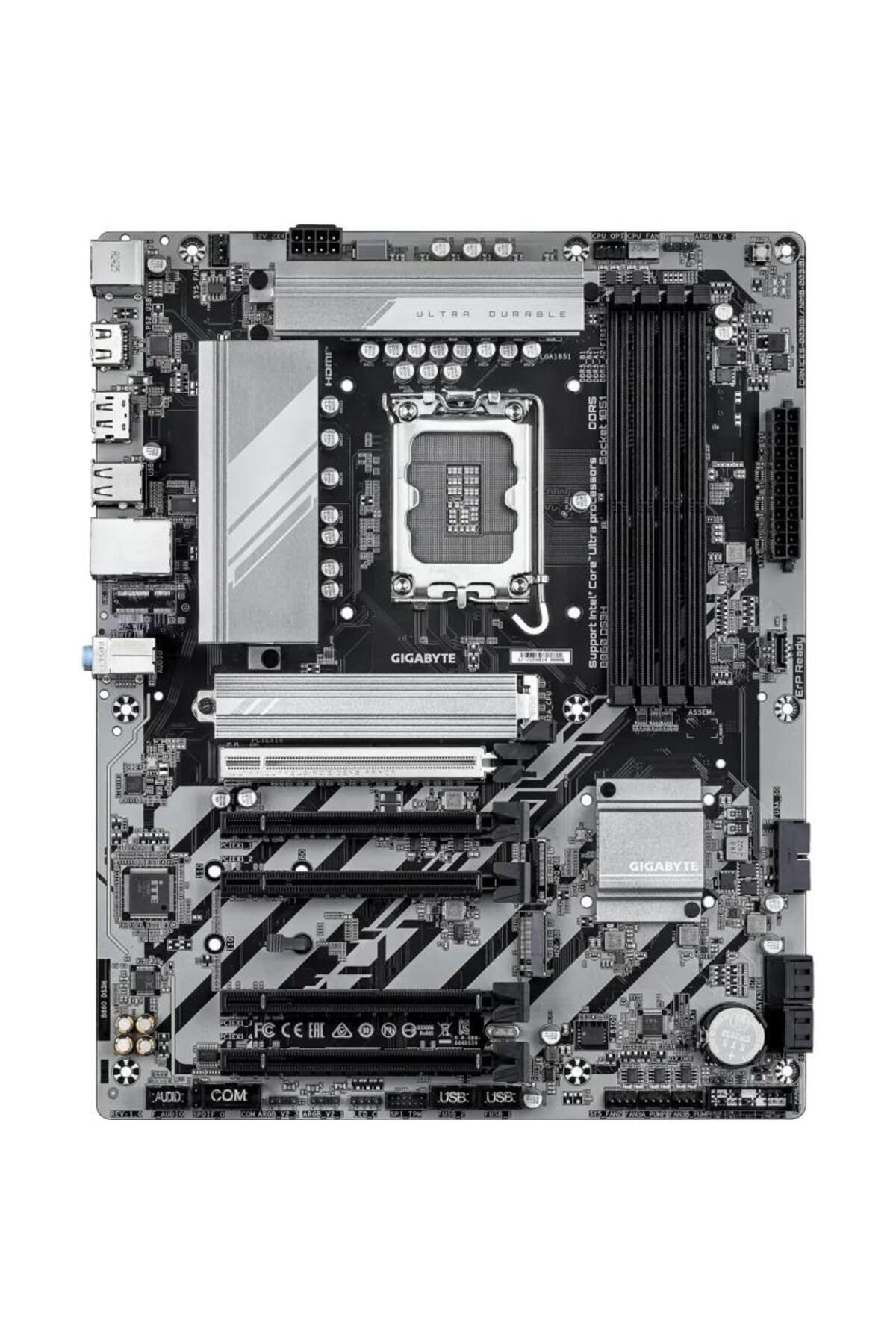 Gigabyte-Placa de baza GIGABYTE B860 DS3H, Intel B860, LGA 1851, DDR5, ATX 1