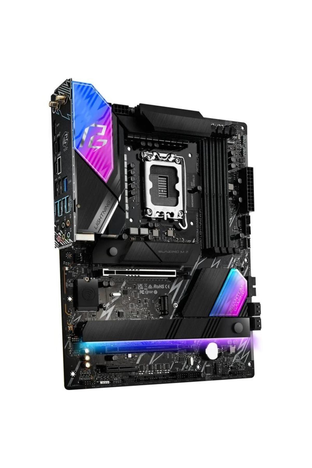 ASROCK-Placa de baza ASRock PHANTOM GAMING Z890 LIGHTNING WIFI, DDR5, ATX, LGA 1851, Intel Z890 3