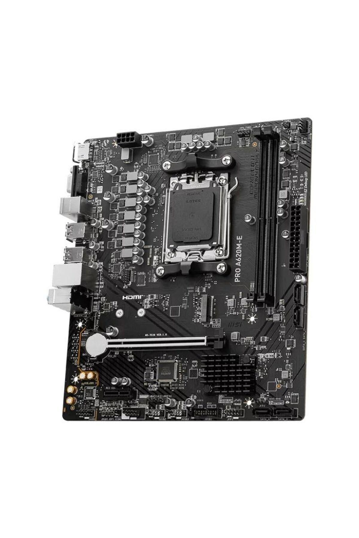 MSI-Placa de baza MSI PRO A620M-E, AM5, mATX, DDR5, AMD A620 1