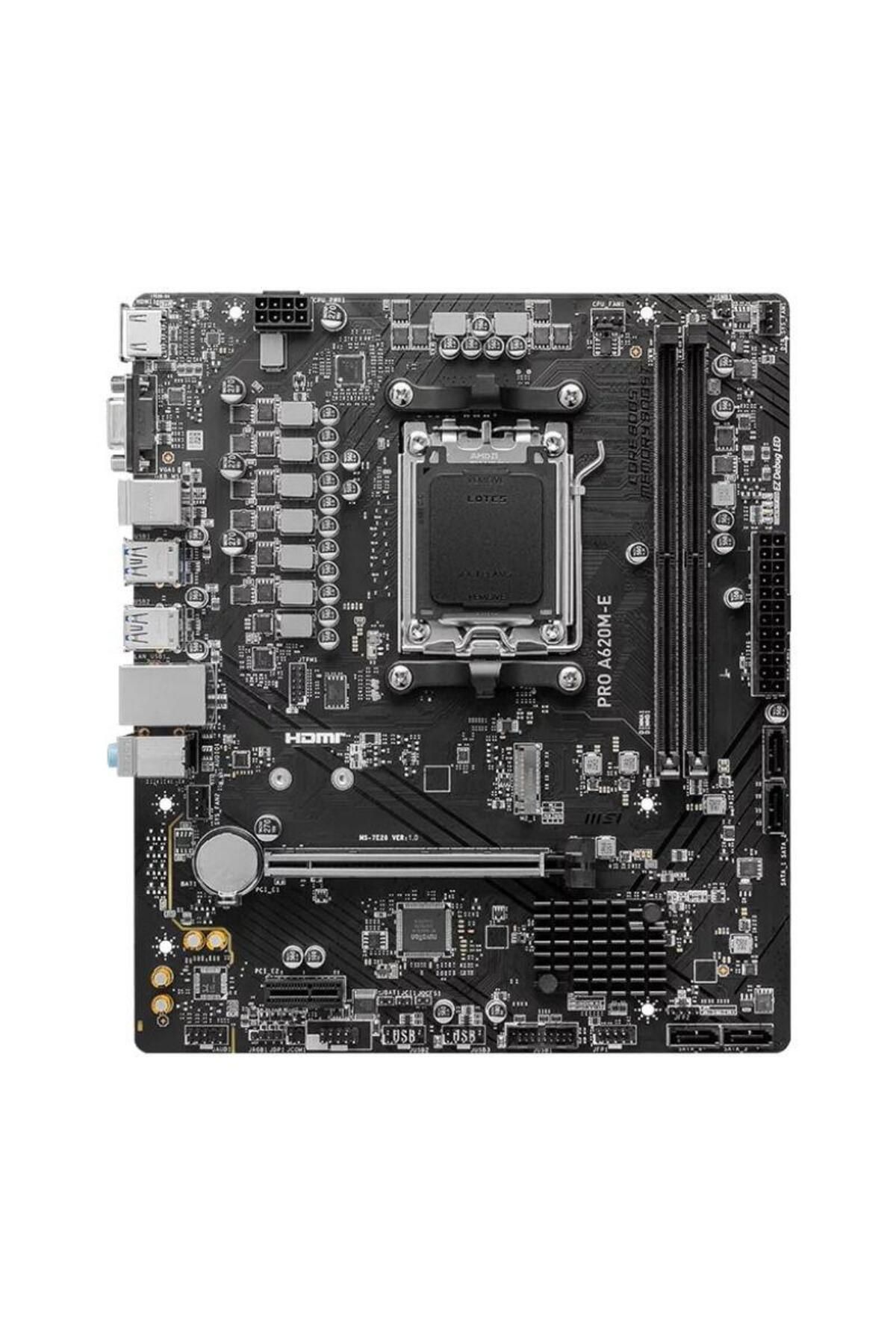 MSI-Placa de baza MSI PRO A620M-E, AM5, mATX, DDR5, AMD A620 2